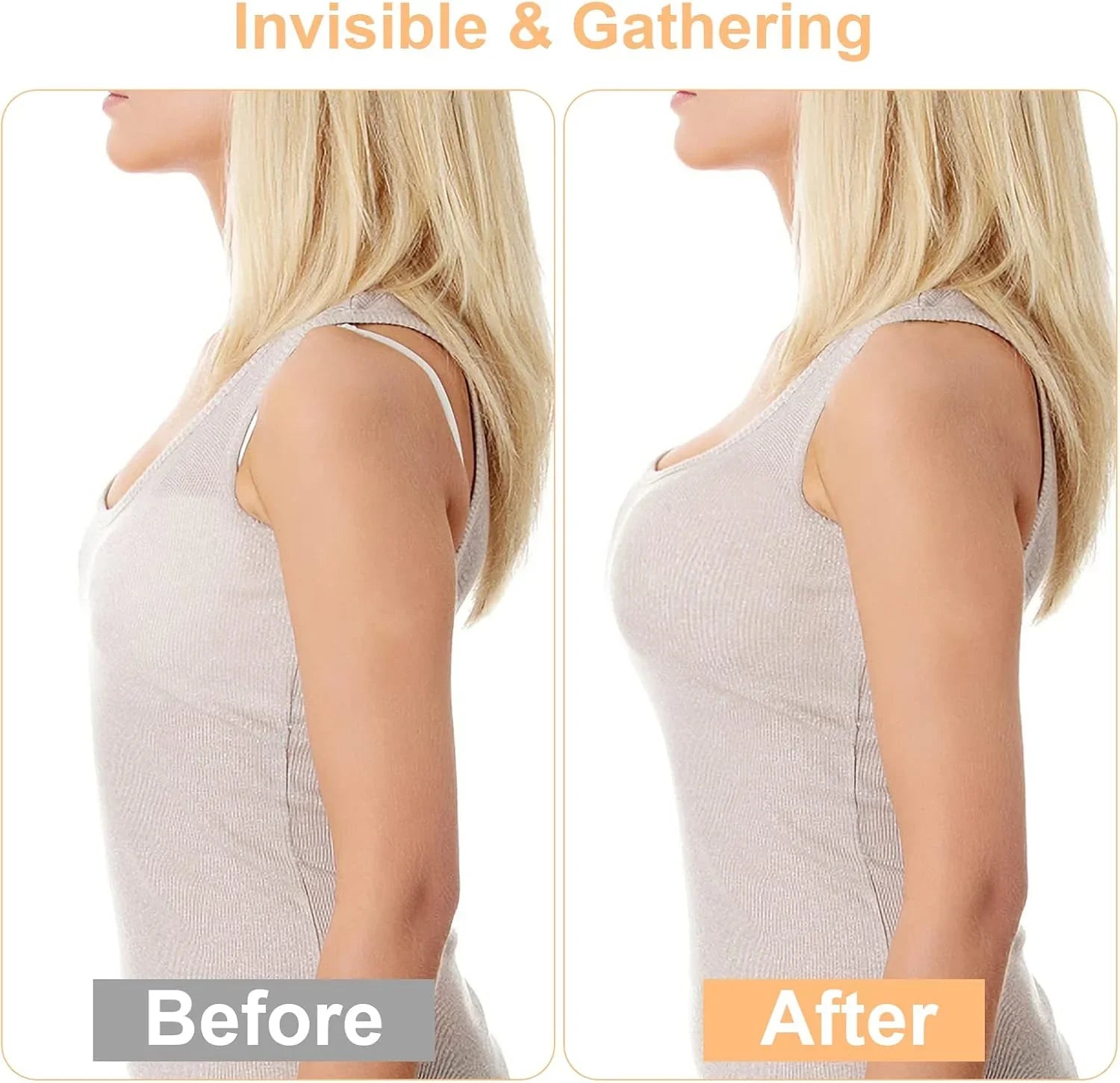 Bellbum Invisible Silicone Push-Up Bra | Strapless, Backless, Reusable Adhesive Bra for Women" - Bellbum