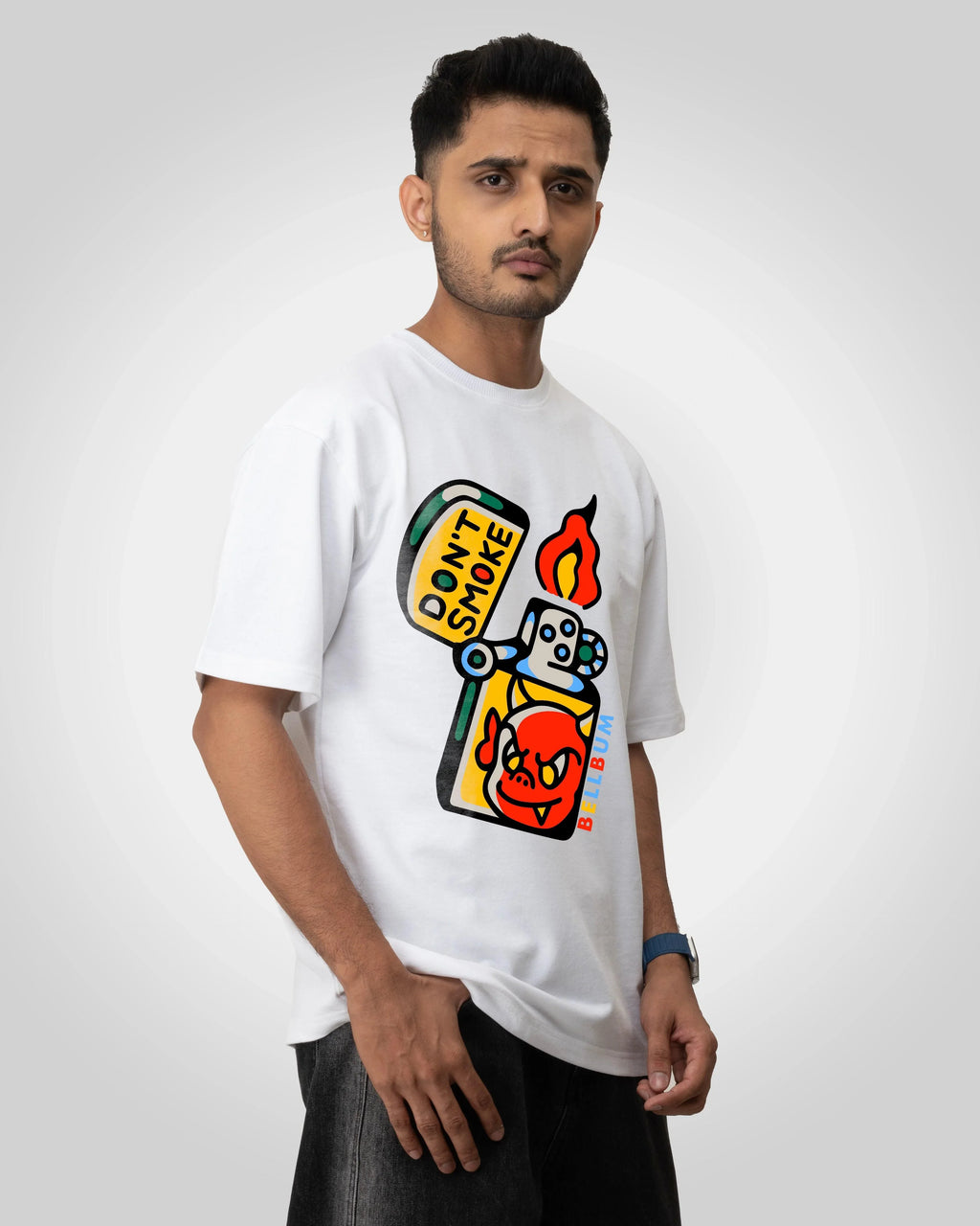 Don't Smoke graphic Unisex oversized T-shirt - Bellbum