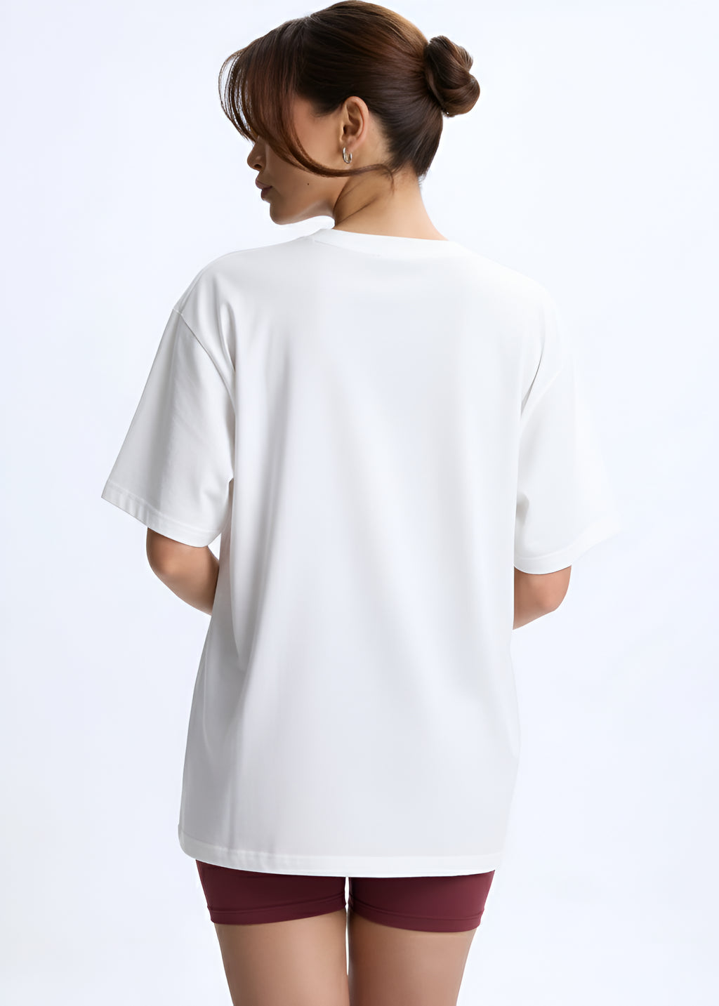 Fruit Market Oversized Graphic White T-Shirt