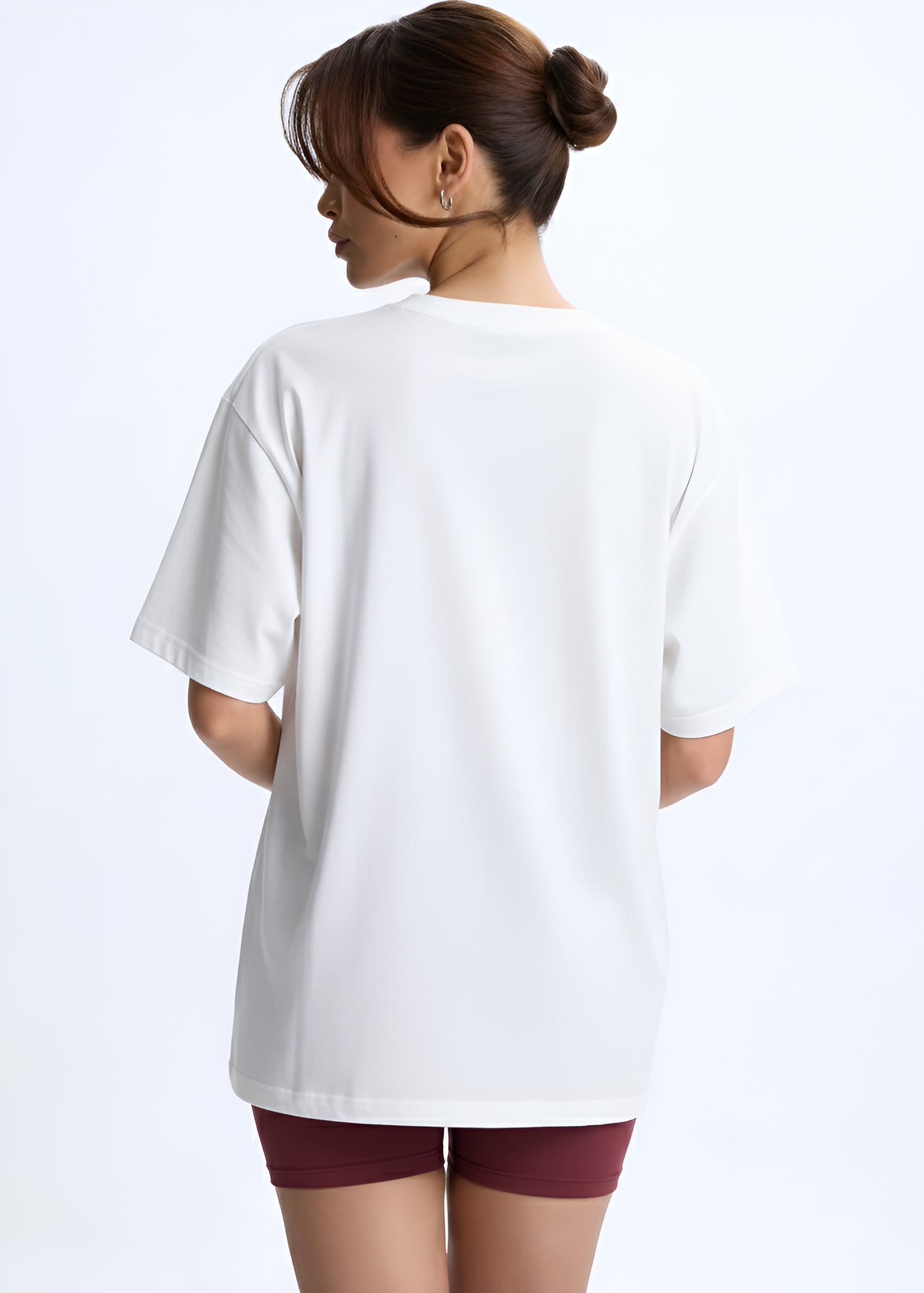 Fruit Market Oversized Graphic White T-Shirt
