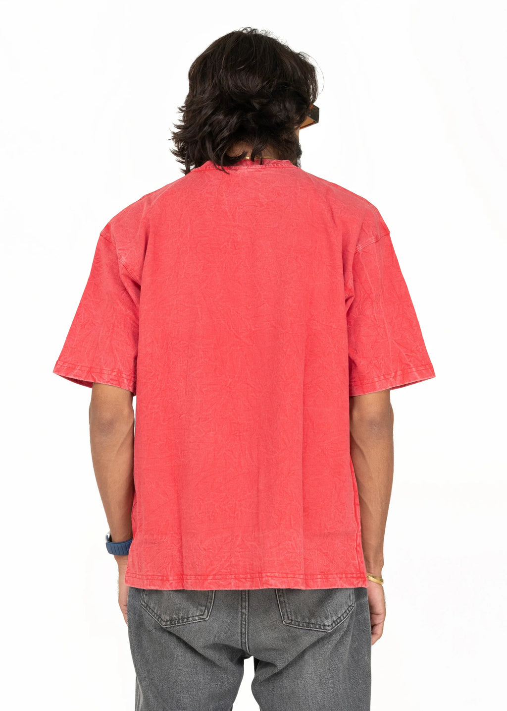 Why Rush Acid Wash Oversized T-Shirt - Bellbum