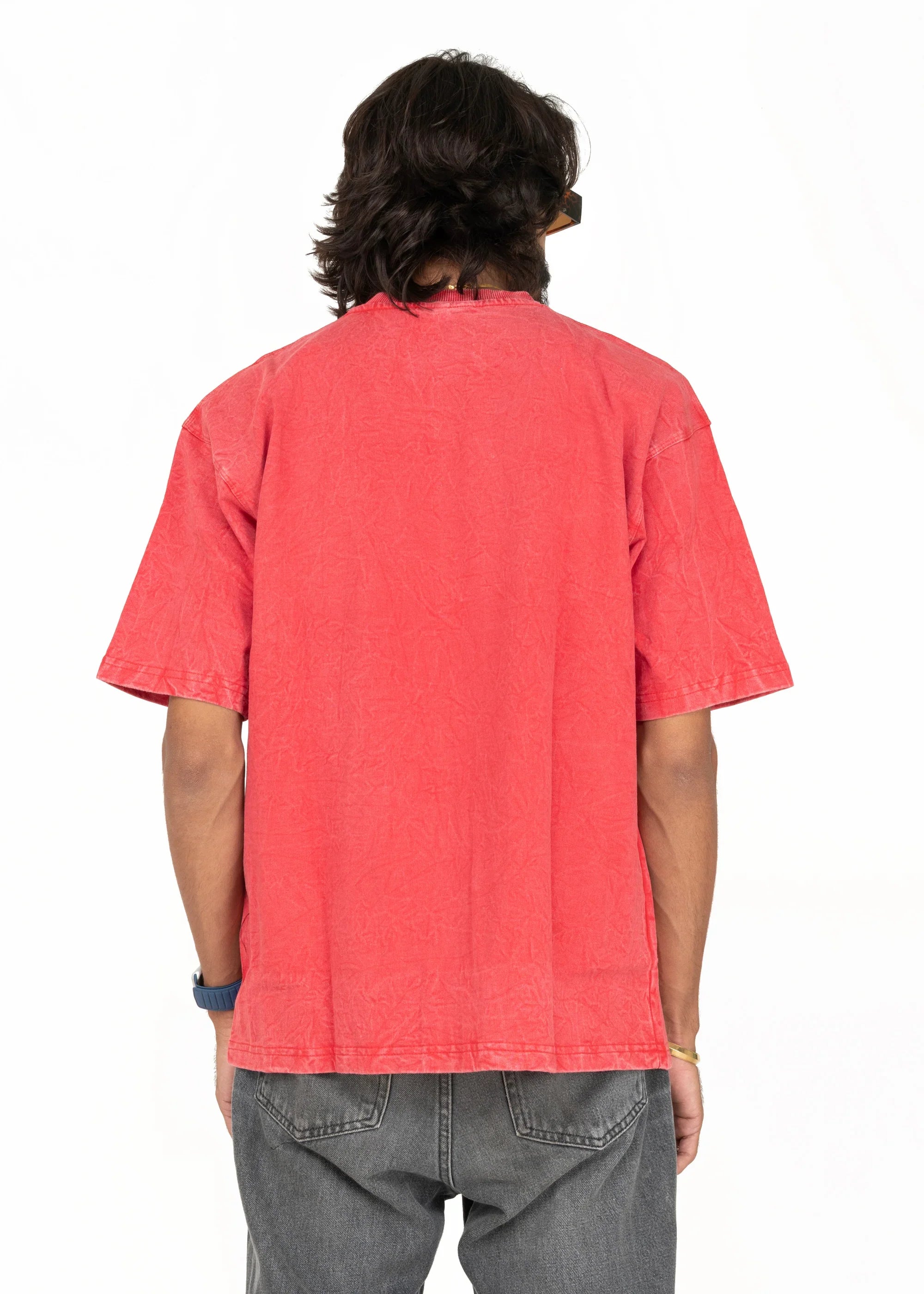 Why Rush Acid Wash Oversized T-Shirt - Bellbum