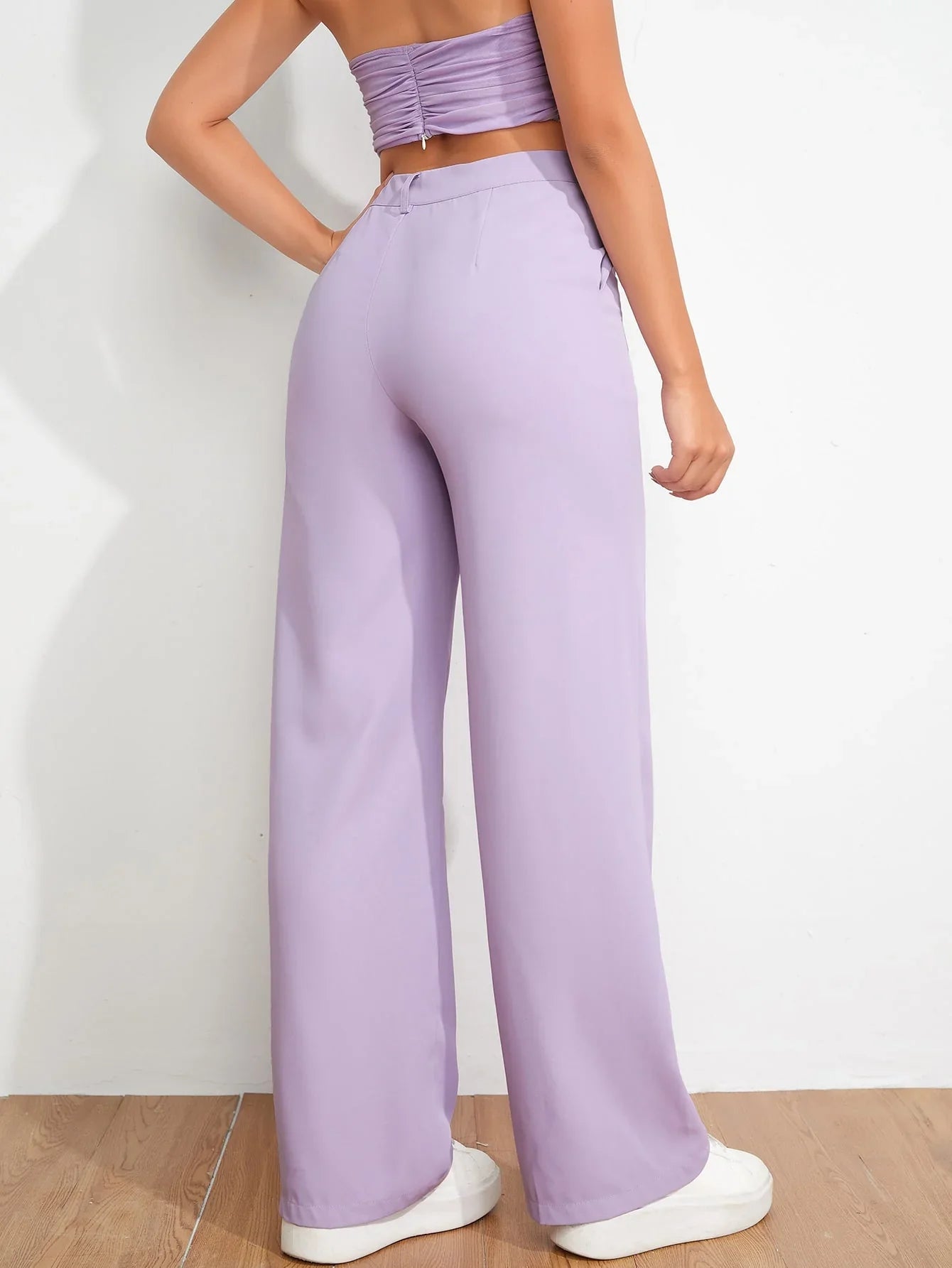 Bellbum Casual Trouser Lavender Lycra Pant - Bellbum