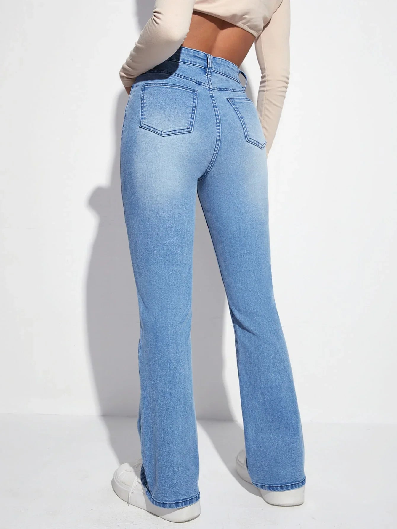 Bellbum Bell Bottom Jeans Light Blue Denim - Bellbum