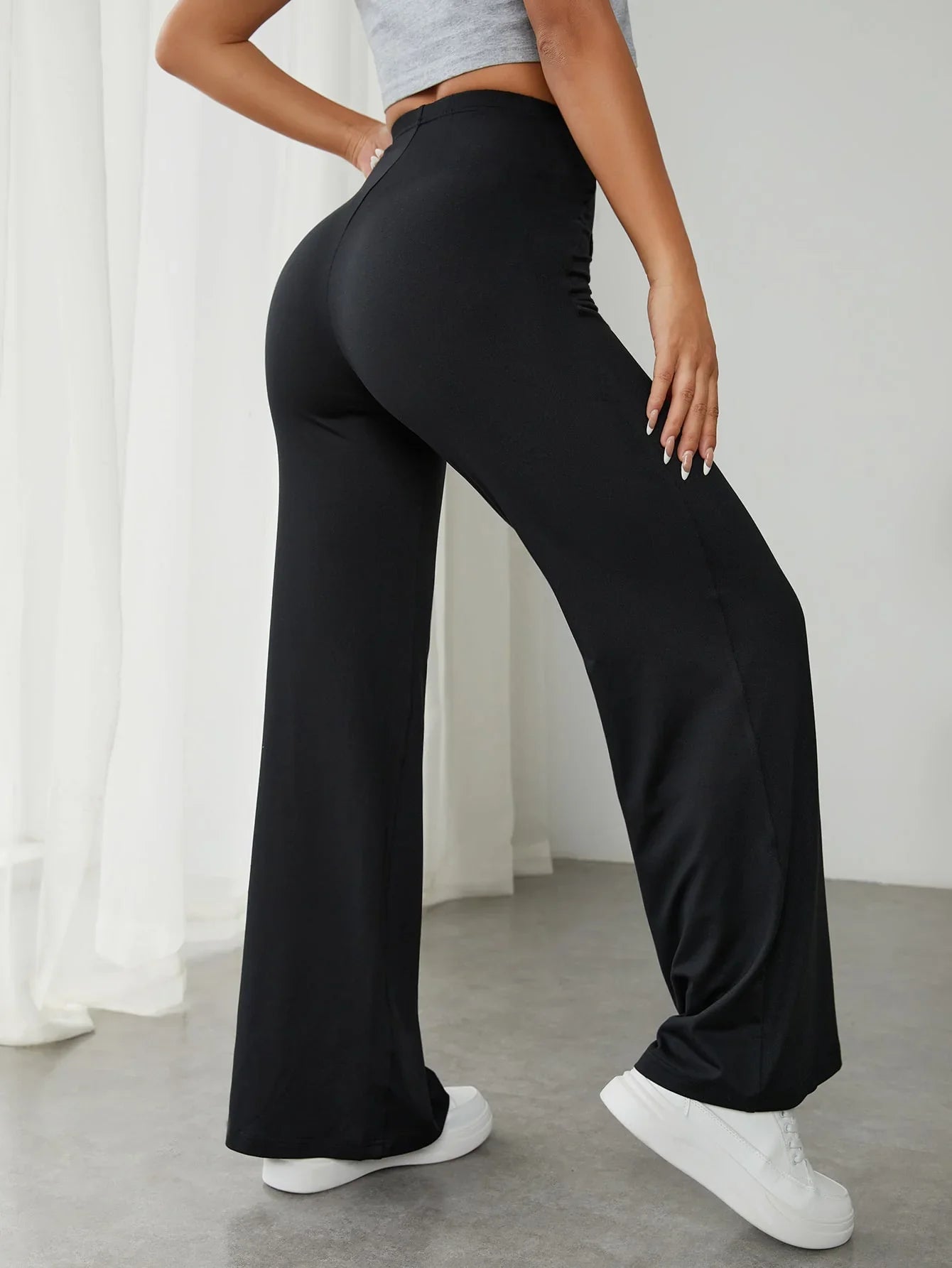 Bellbum Casual Trouser Black Lycra - Bellbum