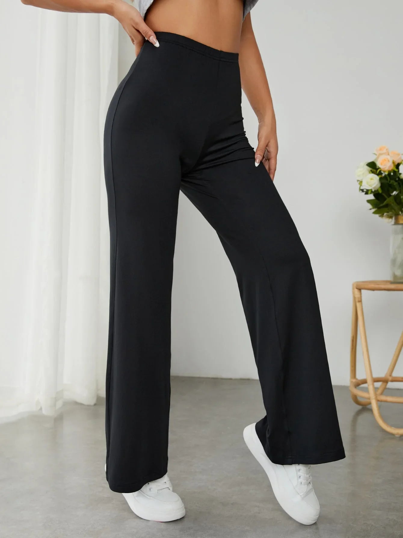 Bellbum Casual Trouser Black Lycra - Bellbum