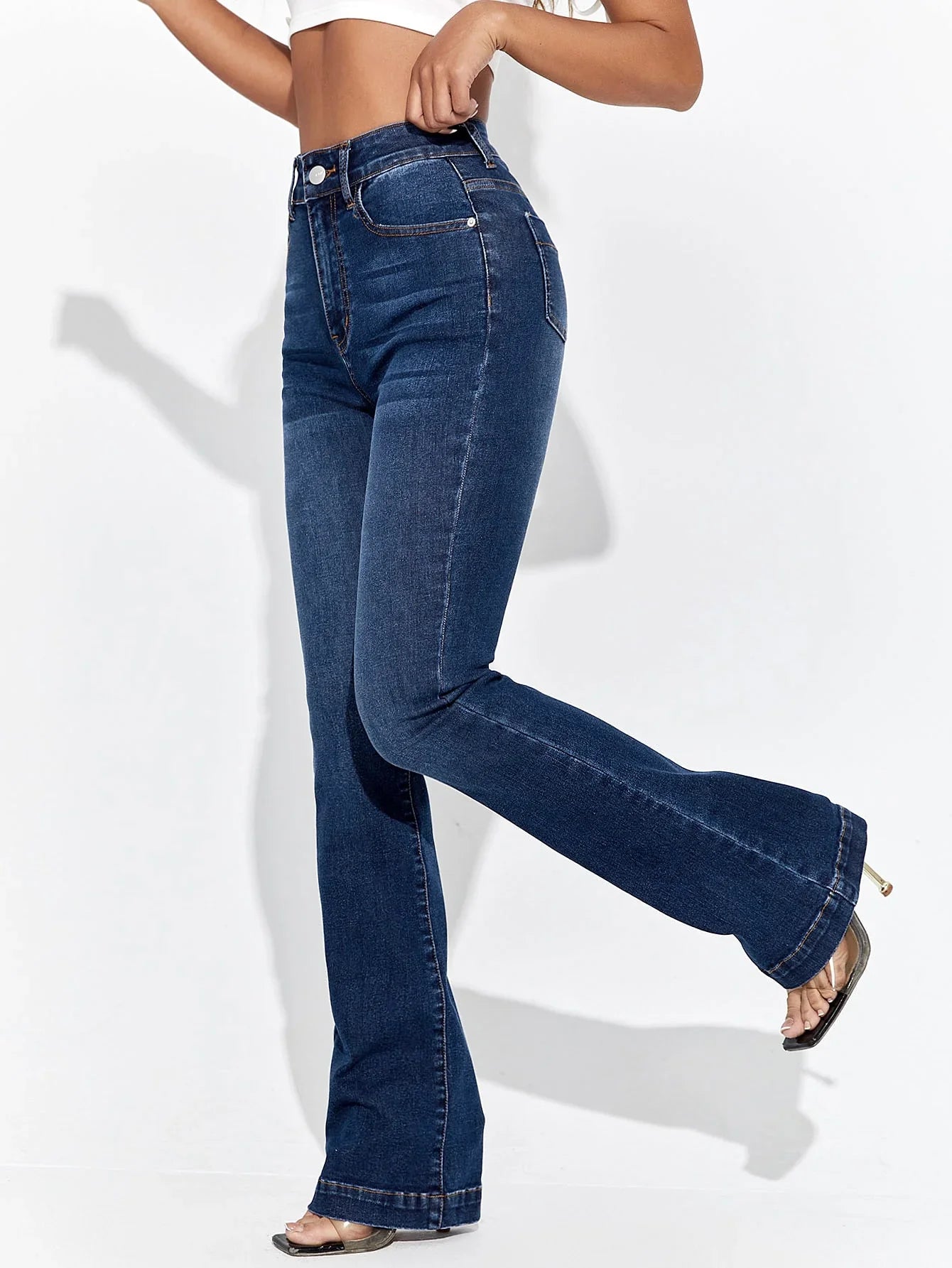 Bellbum Bell Bottom Jeans Dark Blue Denim - Bellbum
