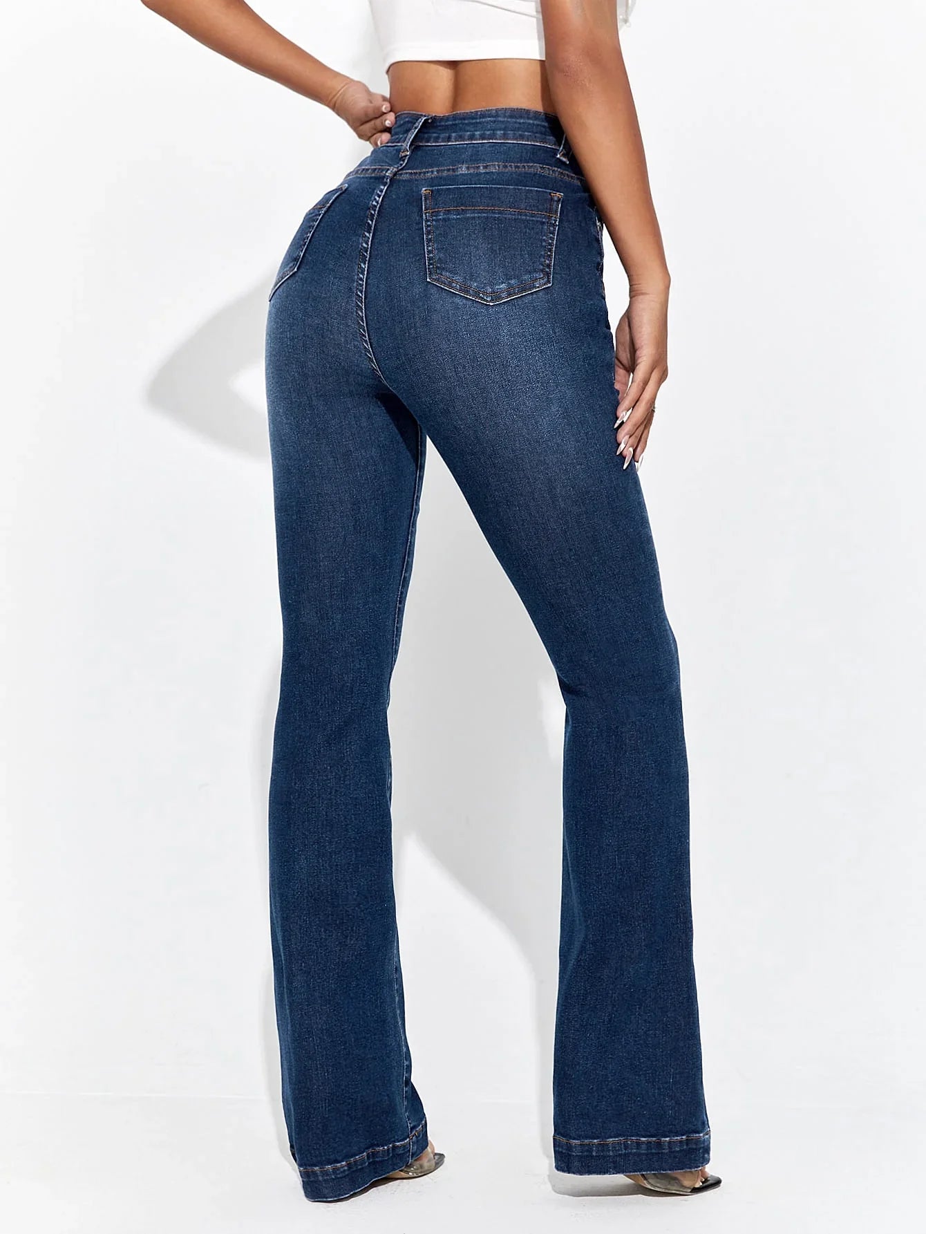 Bellbum Bell Bottom Jeans Dark Blue Denim - Bellbum