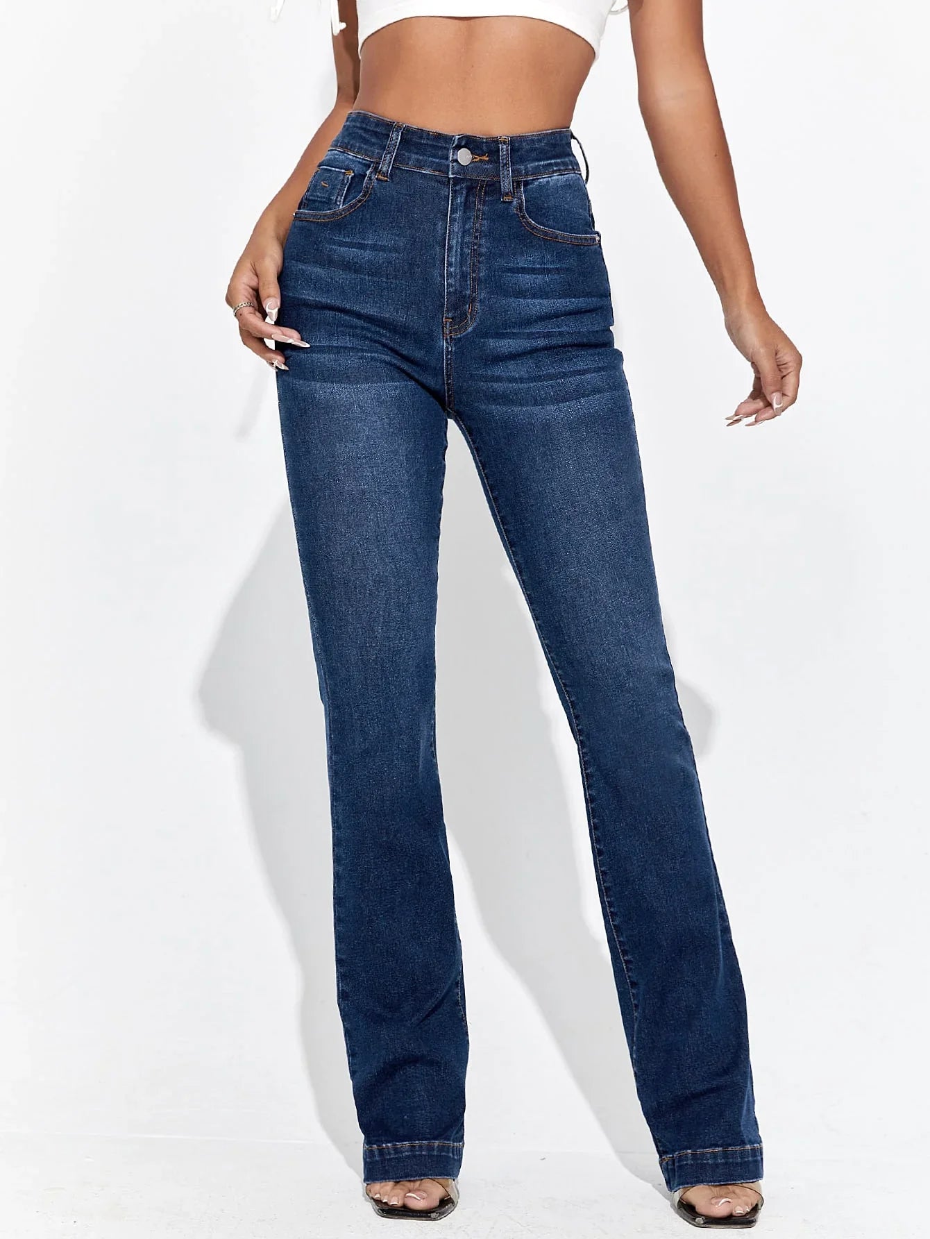 Bellbum Bell Bottom Jeans Dark Blue Denim - Bellbum