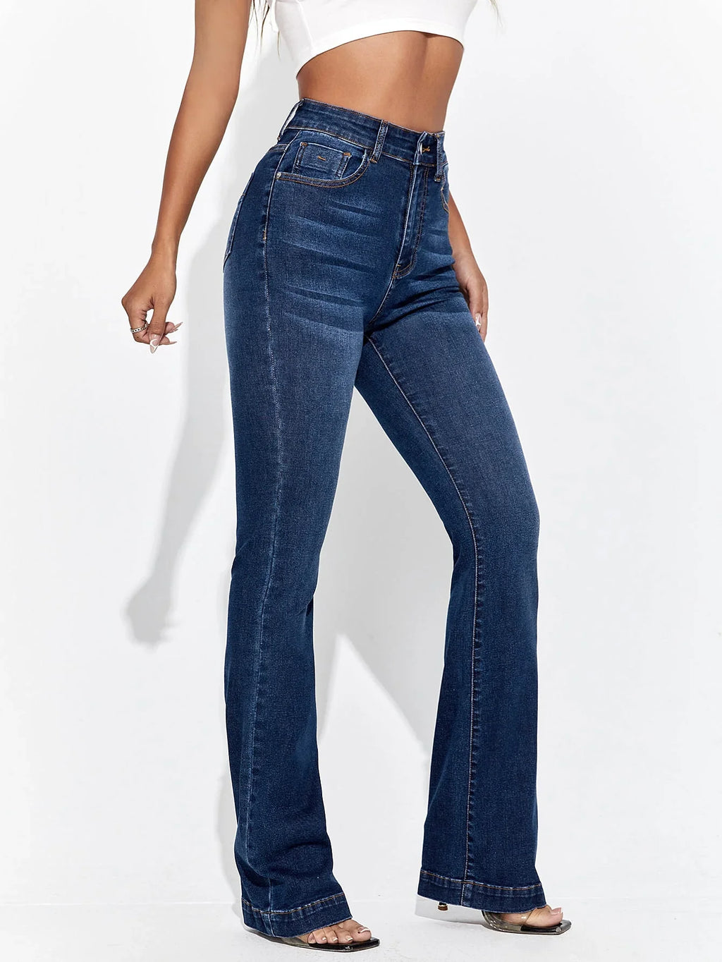 Bellbum Bell Bottom Jeans Dark Blue Denim - Bellbum