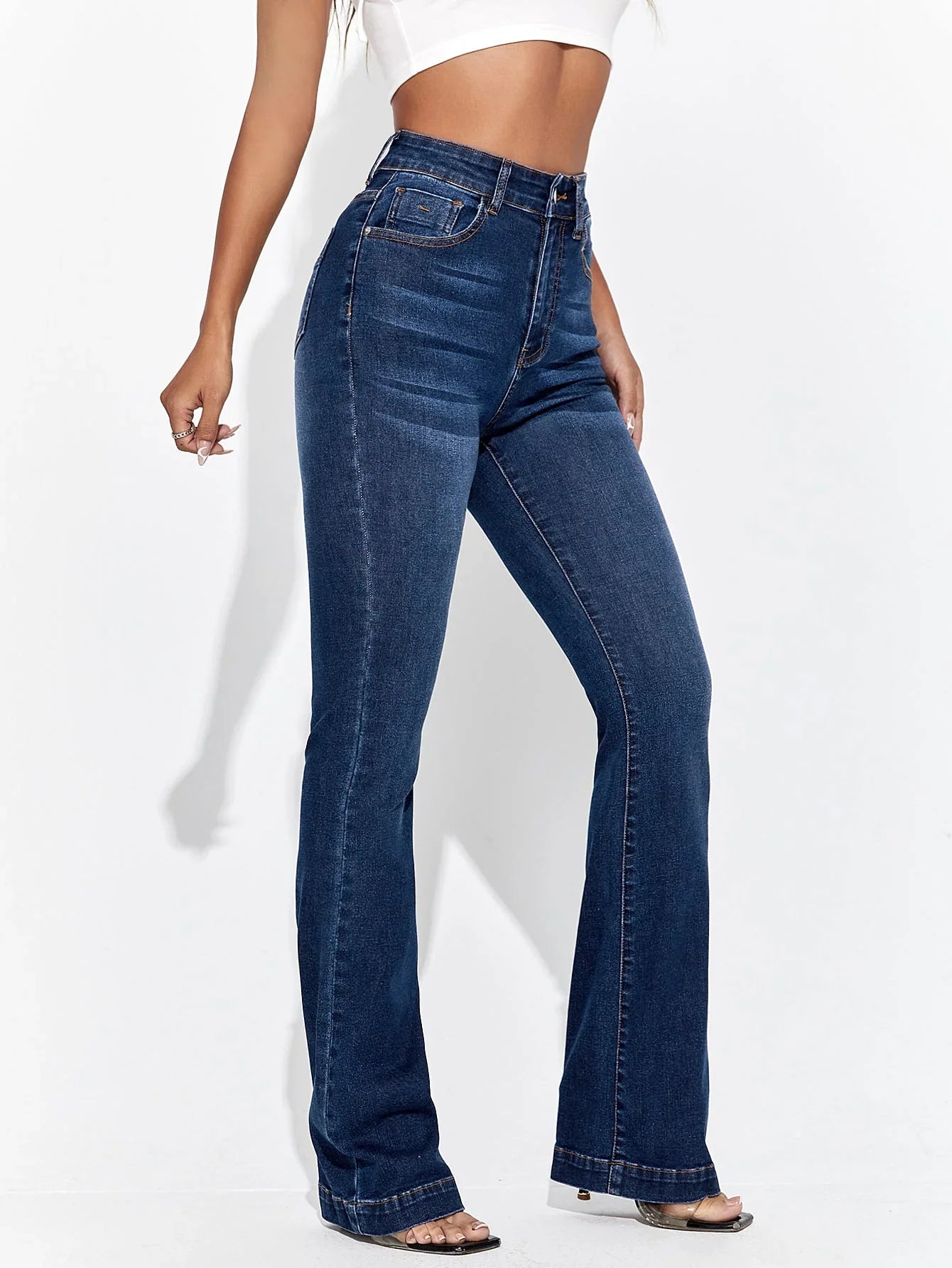 Bellbum Bell Bottom Jeans Dark Blue Denim - Bellbum