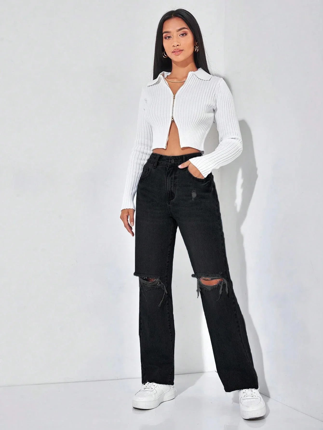 Bellbum Denim Jeans Black Ripped - Bellbum