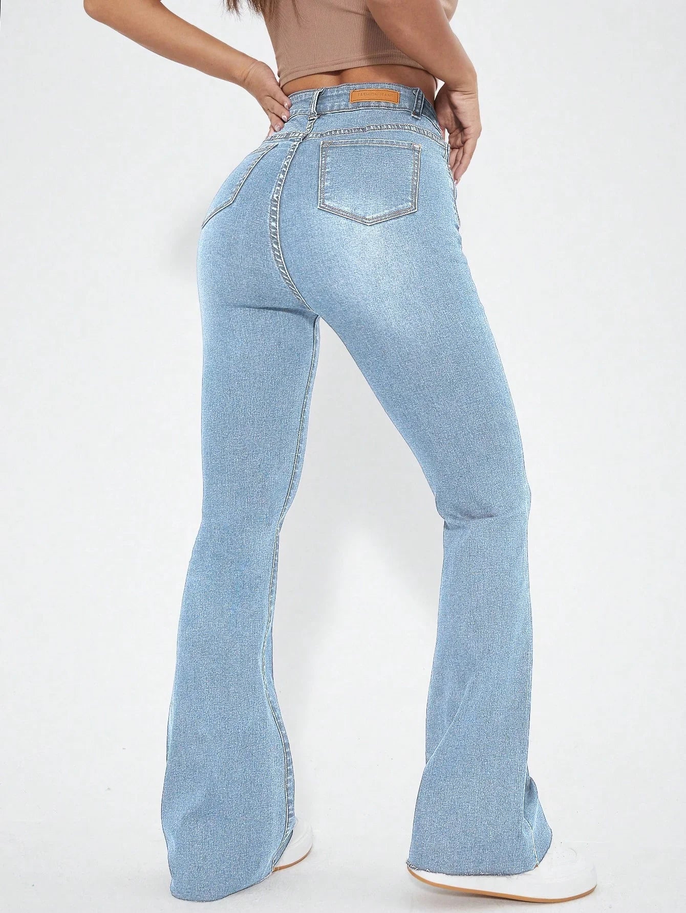 Bellbum Bell Bottom Jeans Light Blue Denim - Bellbum
