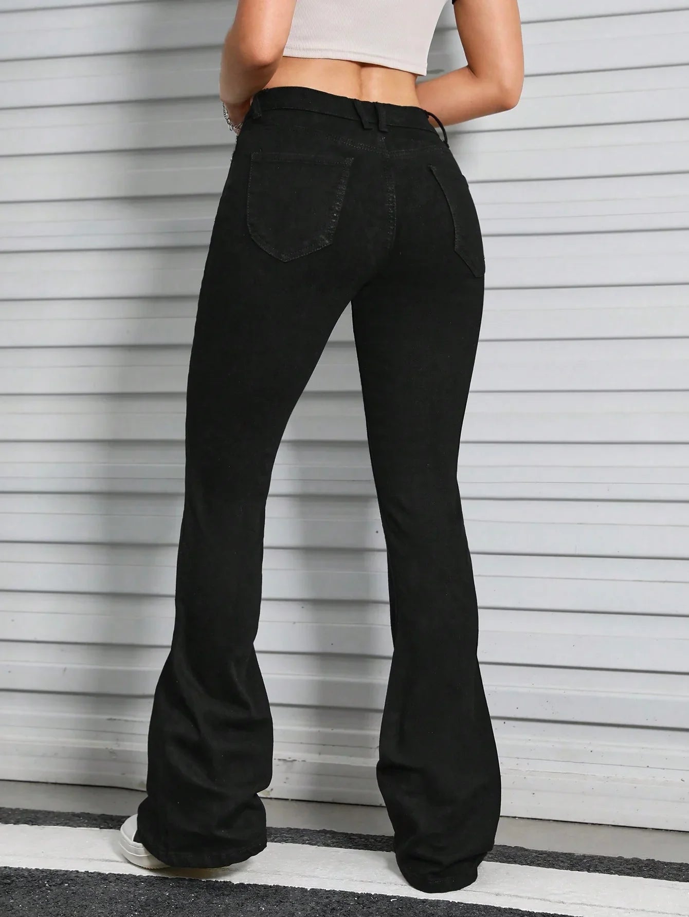 Bellbum Bell Bottom Jeans Light Black Denim - Bellbum