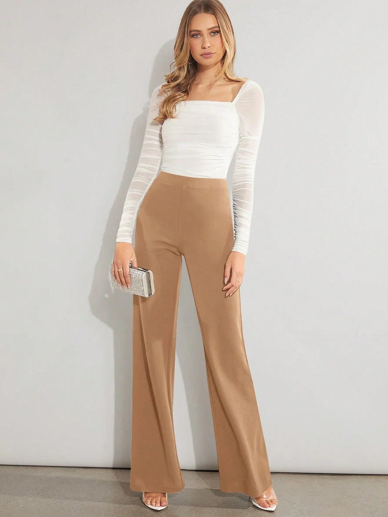Bellbum Casual Trouser Beige Lycra - Bellbum