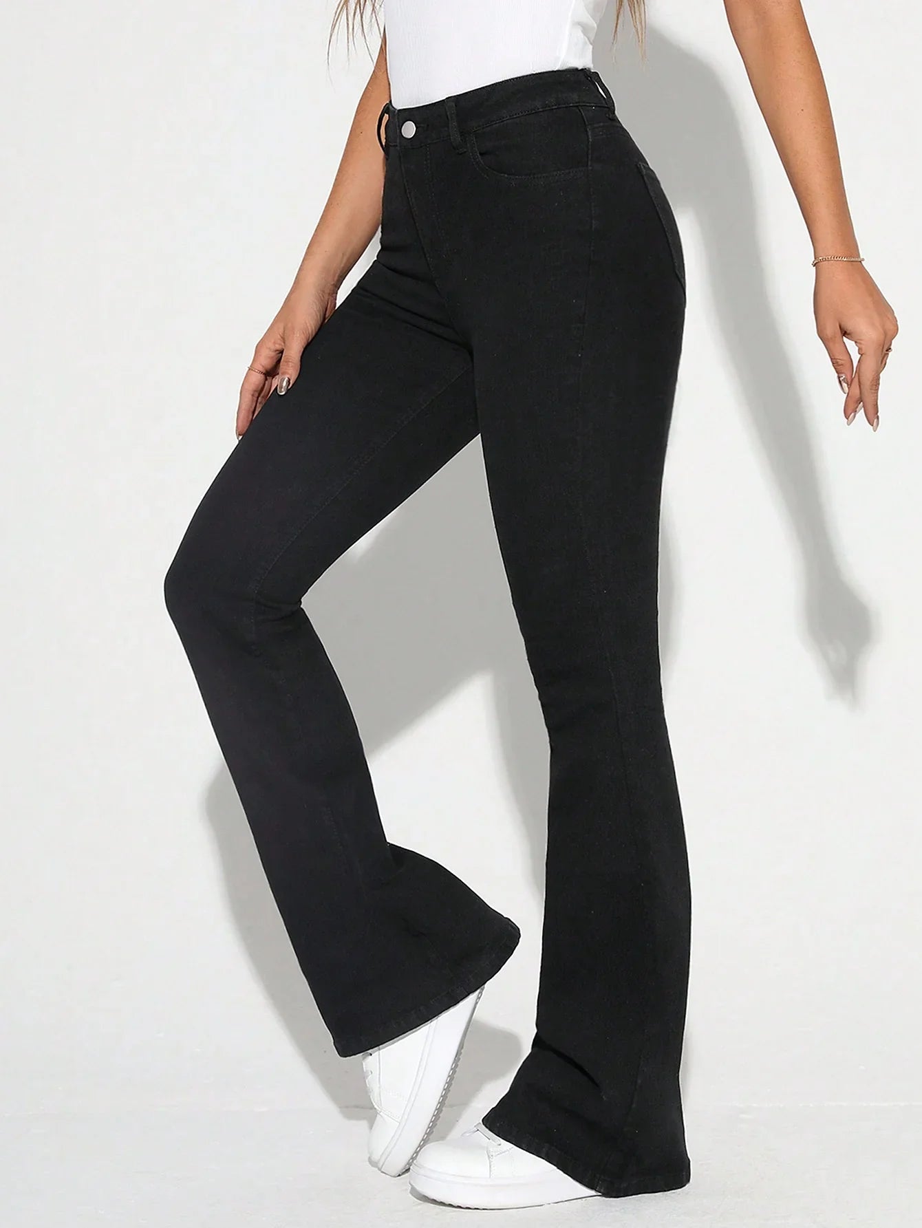 Bellbum Bell Bottom Jeans Light Black Denim - Bellbum