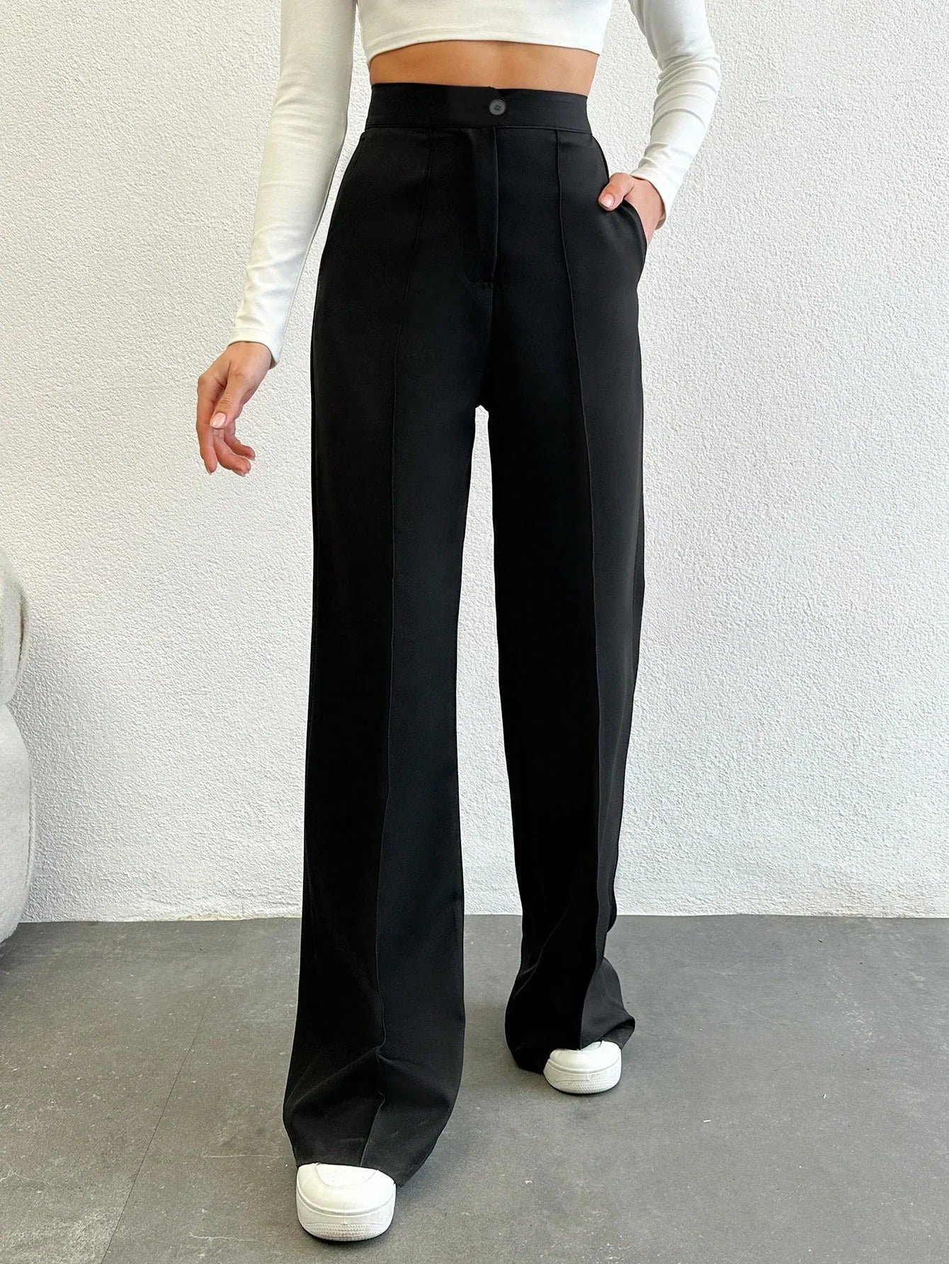 Bellbum Casual Trouser Black Lycra Pant - Bellbum