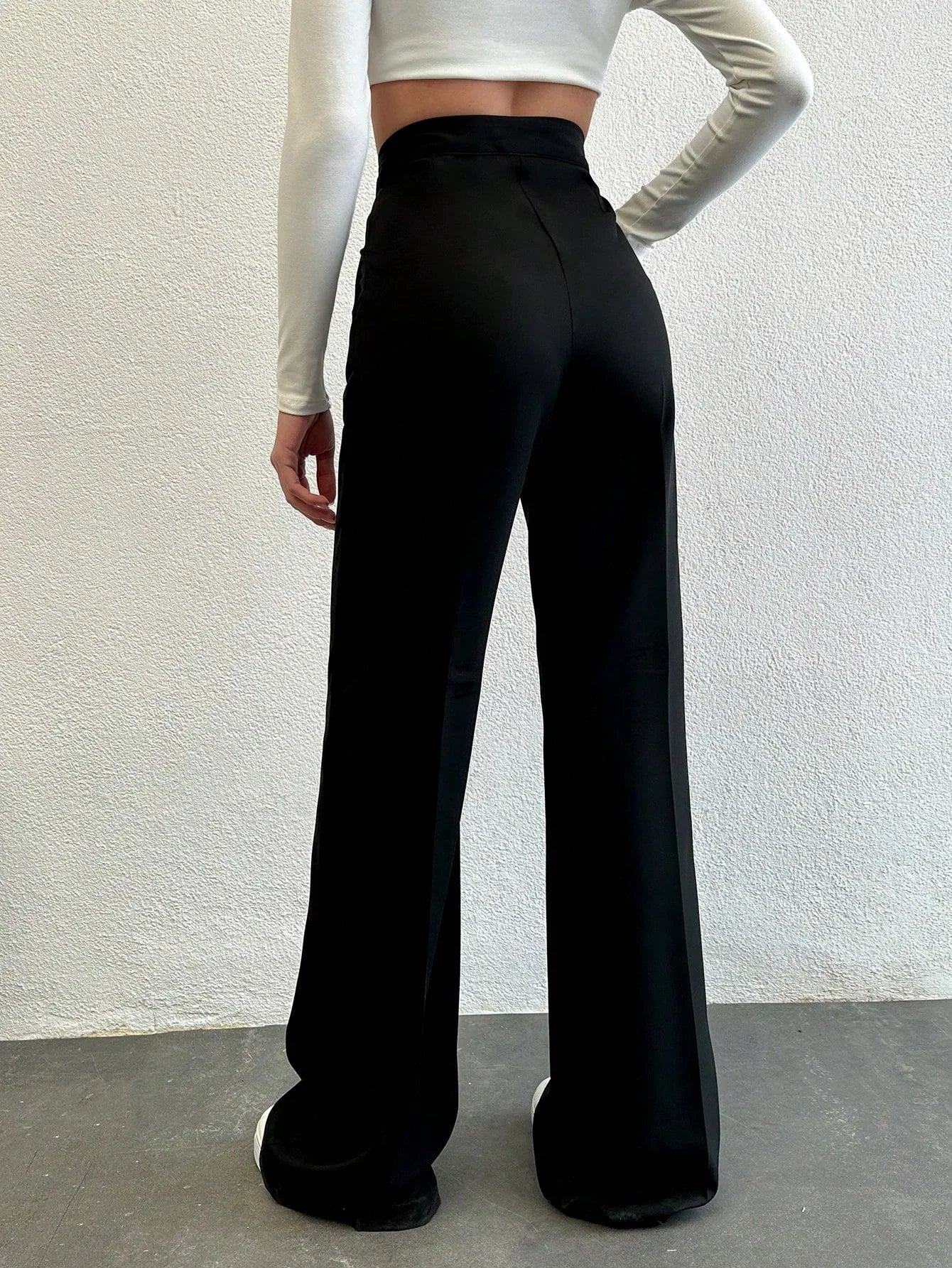 Bellbum Casual Trouser Black Lycra Pant - Bellbum