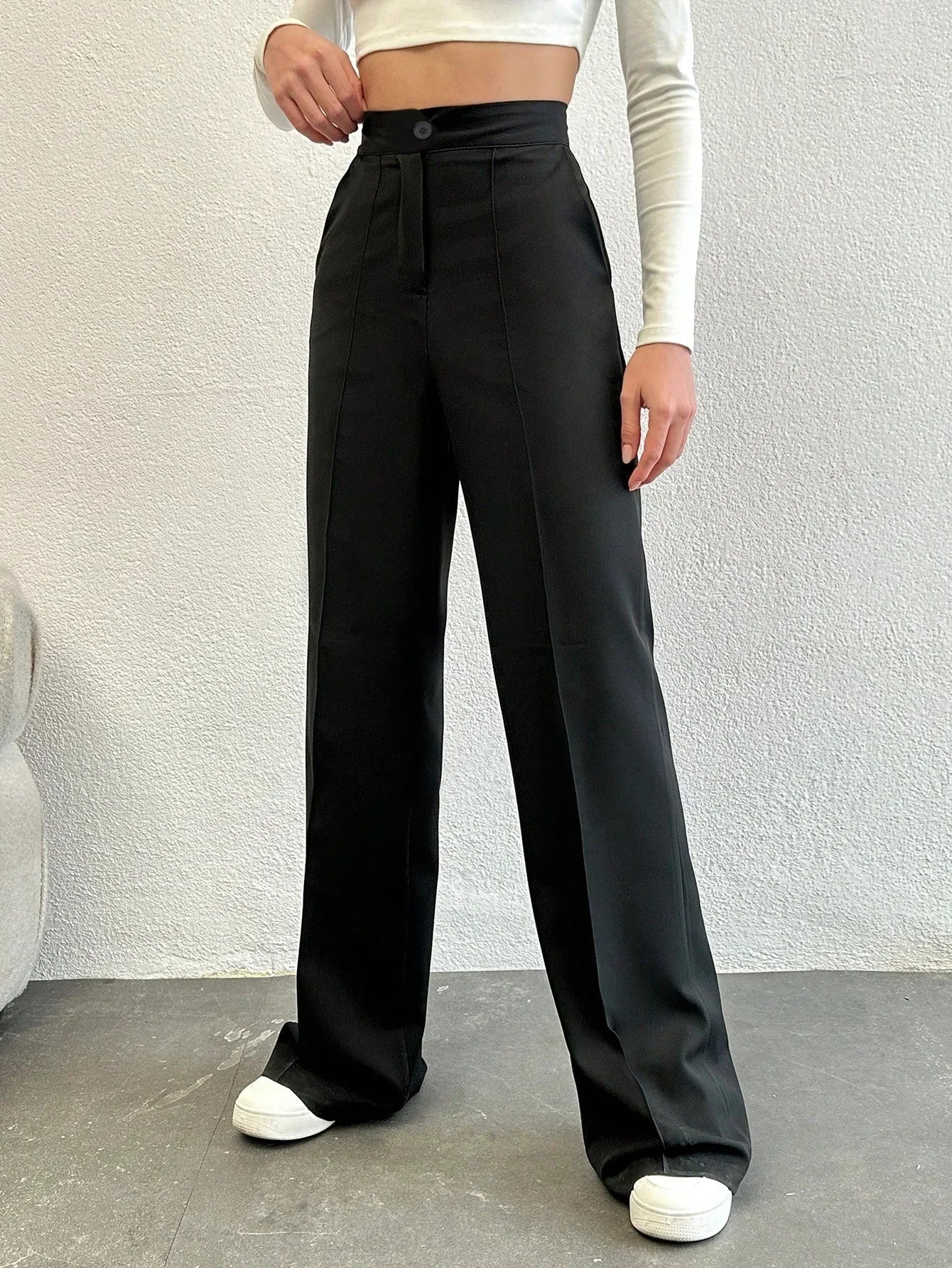 Bellbum Casual Trouser Black Lycra Pant - Bellbum