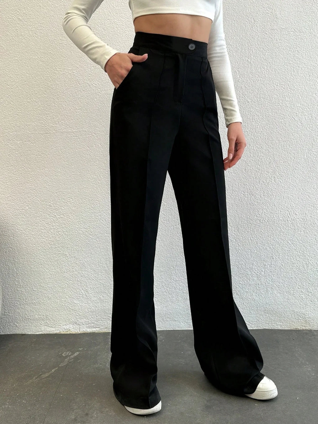 Bellbum Casual Trouser Black Lycra Pant - Bellbum