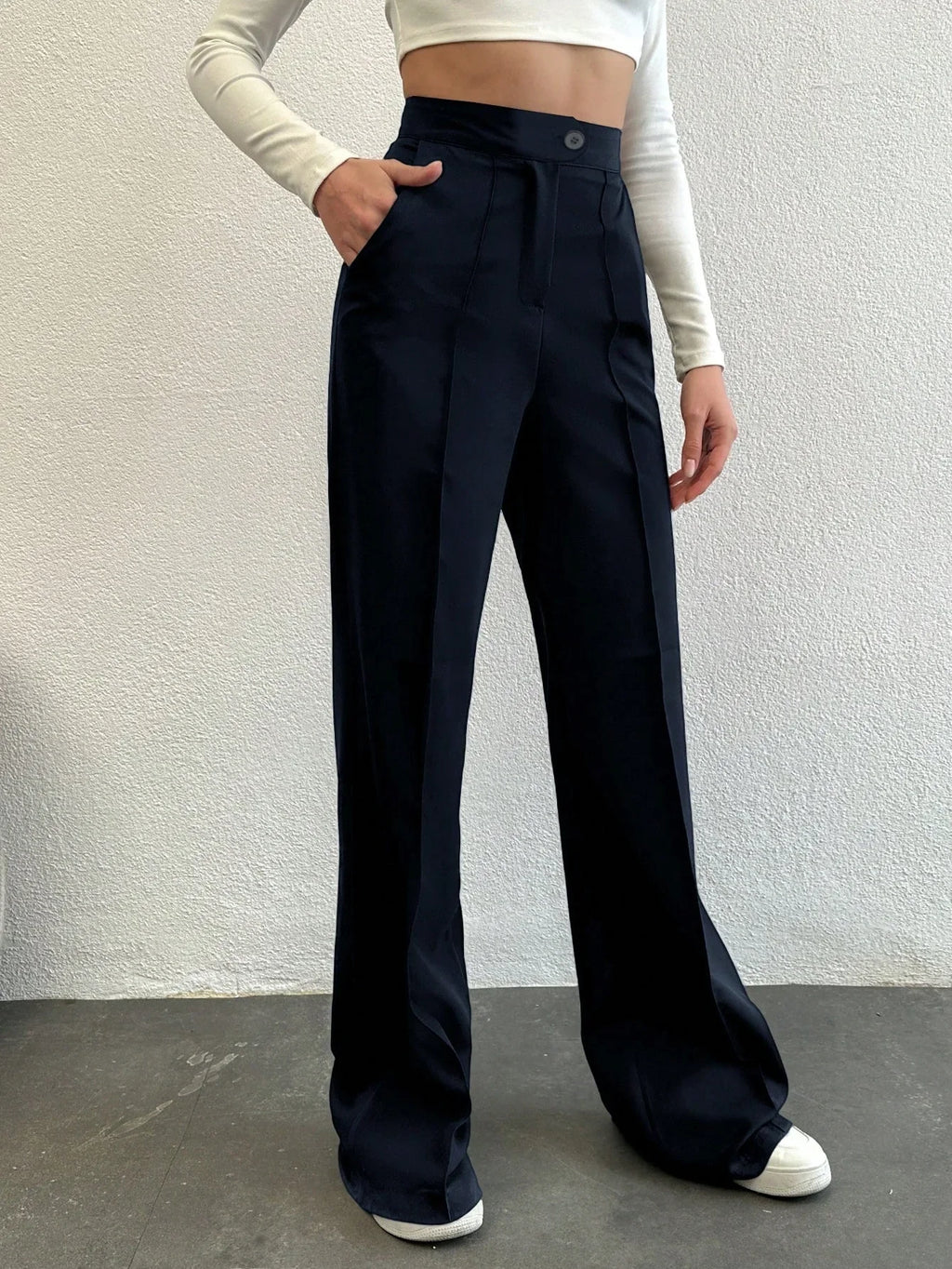 Bellbum Casual Trouser Royal Blue Lycra Pant - Bellbum