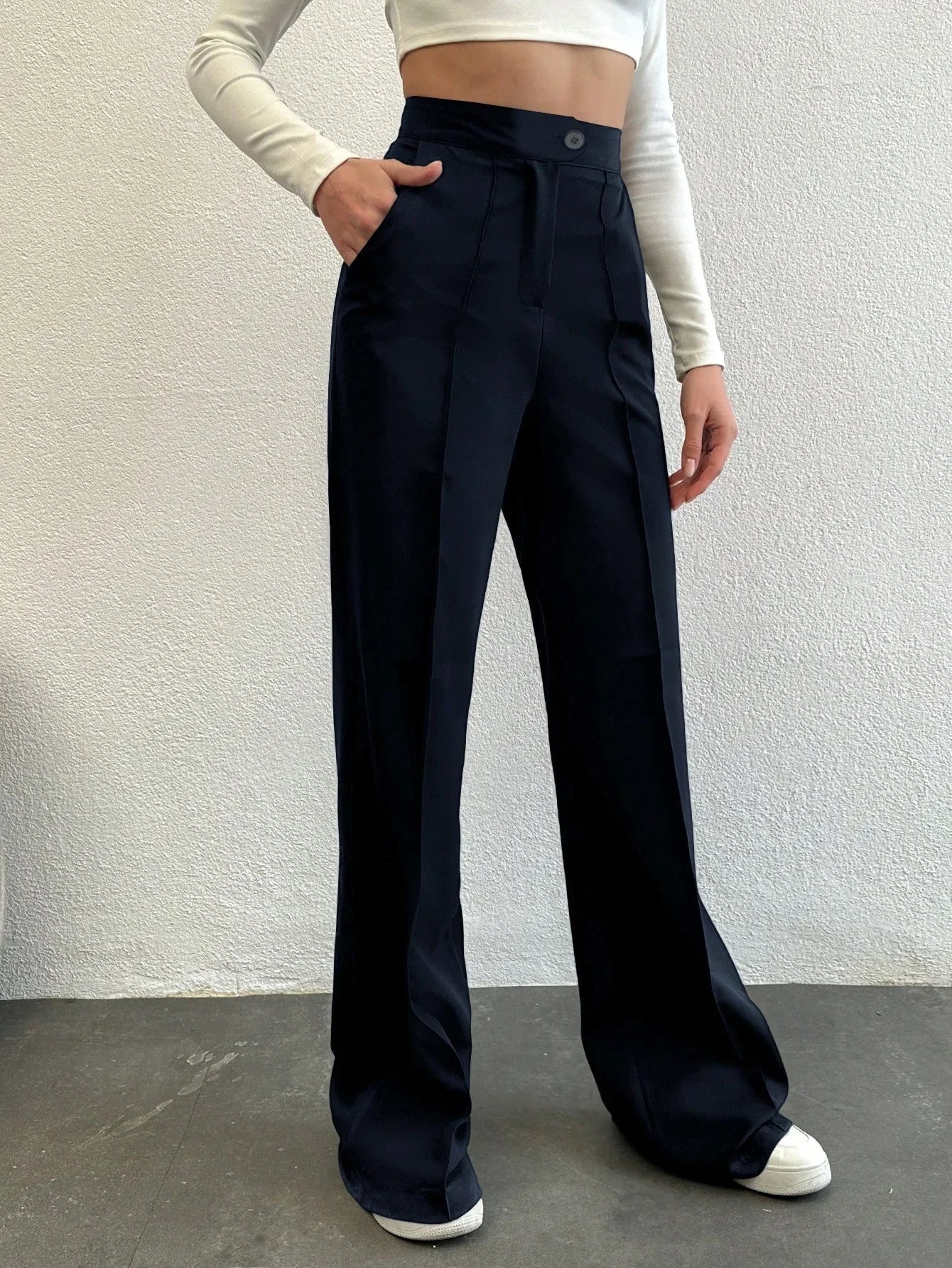Bellbum Casual Trouser Royal Blue Lycra Pant - Bellbum