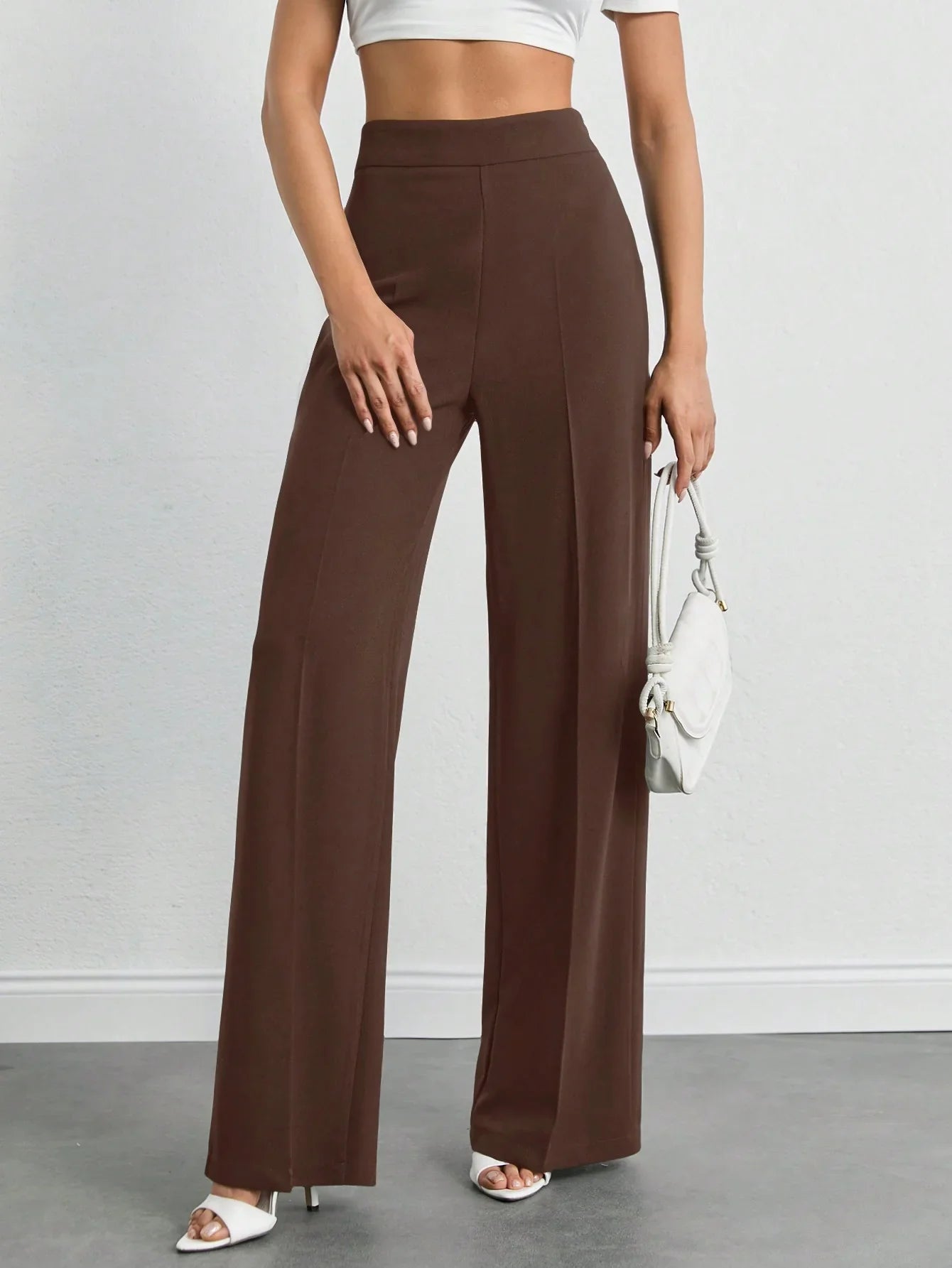 Bellbum Casual Trouser Brown Lycra - Bellbum