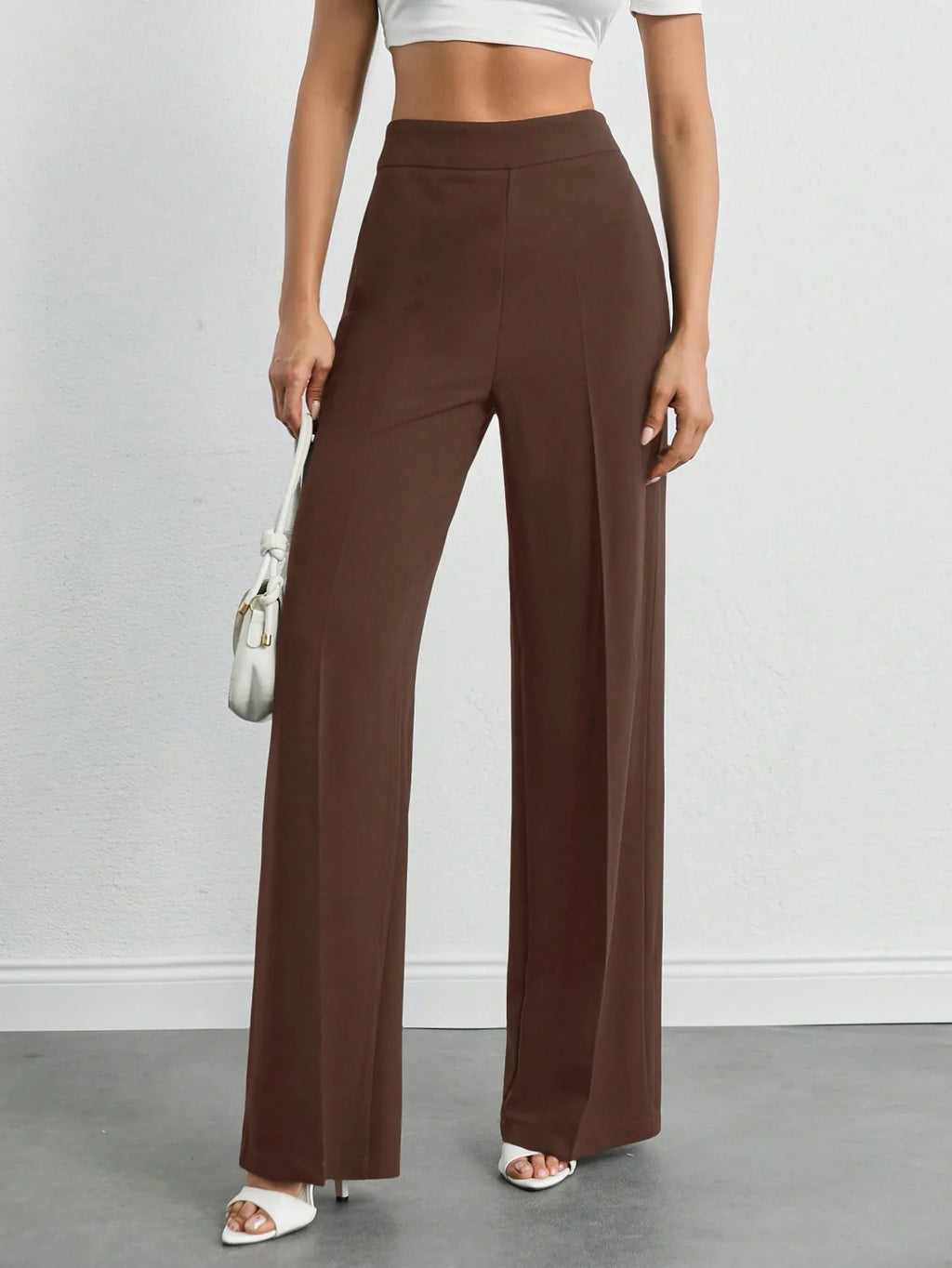 Bellbum Casual Trouser Brown Lycra - Bellbum