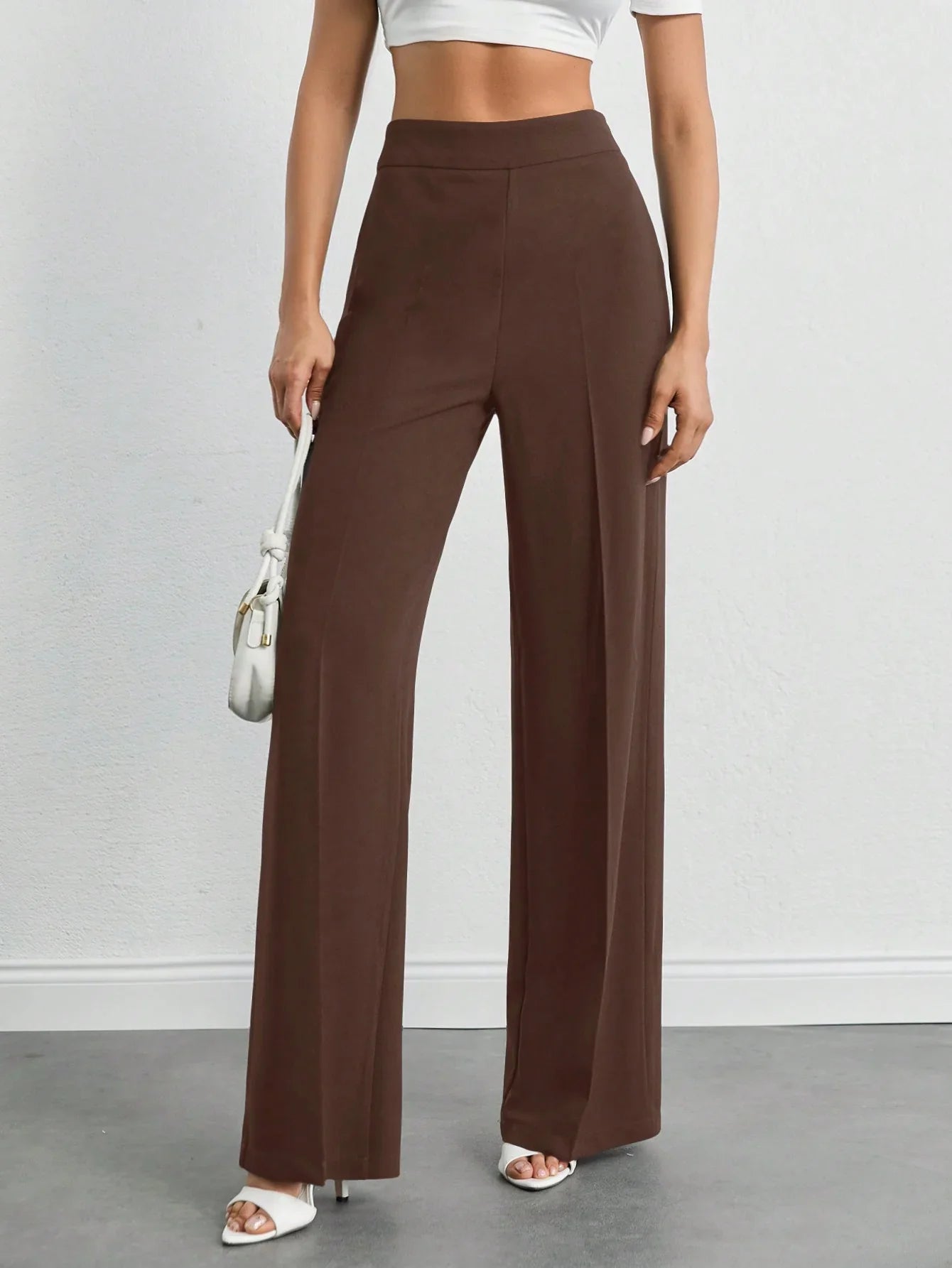 Bellbum Casual Trouser Brown Lycra - Bellbum