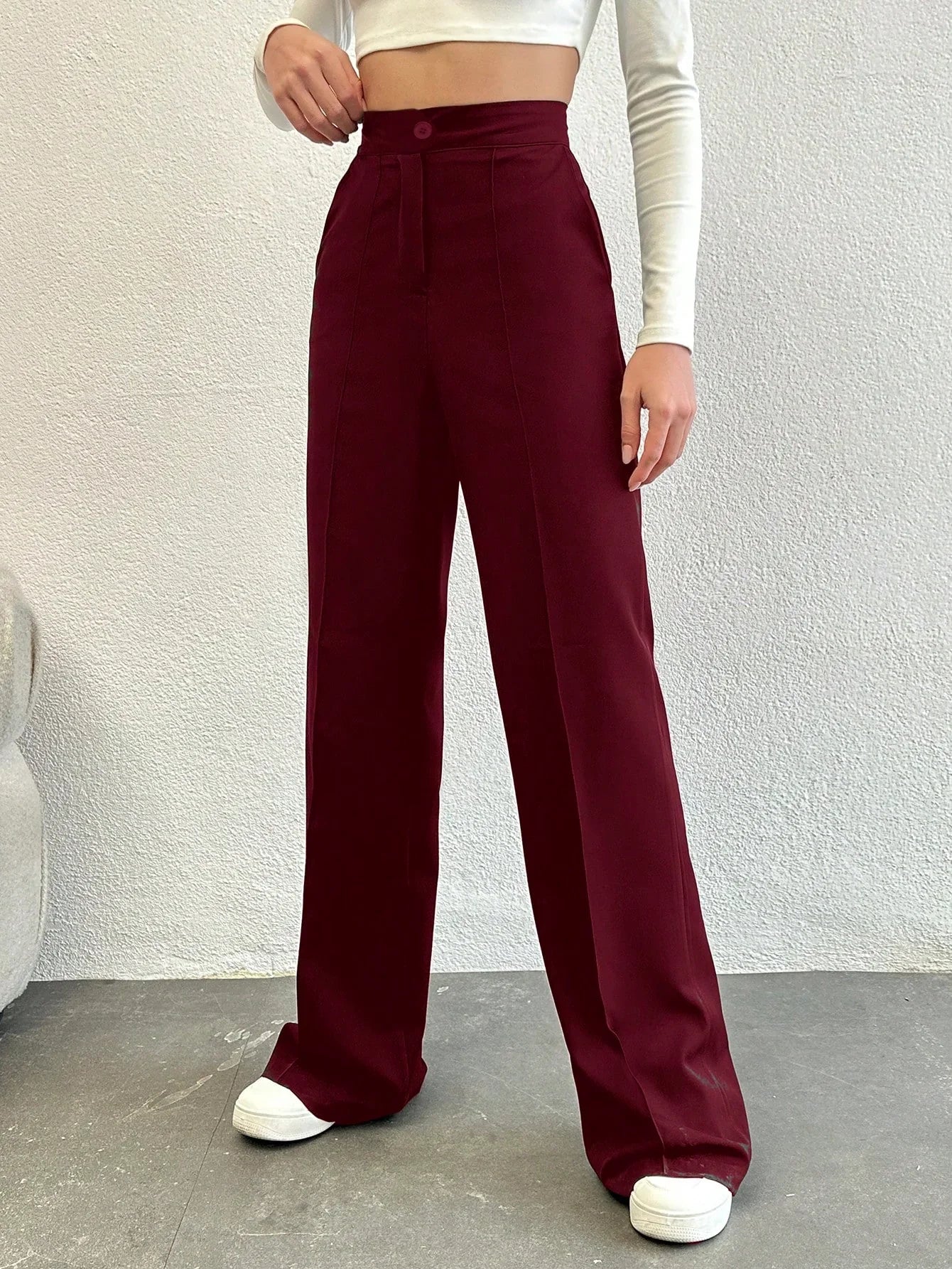 Bellbum Casual Trouser Wine Lycra Pant - Bellbum