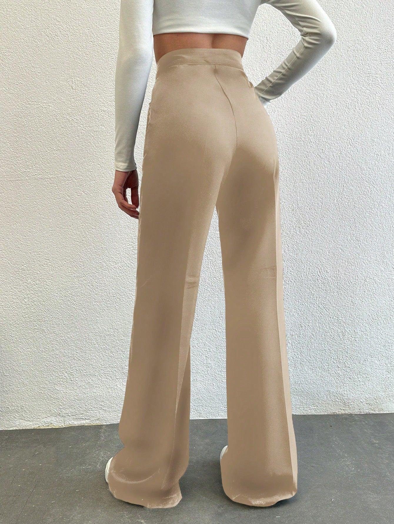 Bellbum Casual Trouser Beige Lycra Pant - Bellbum