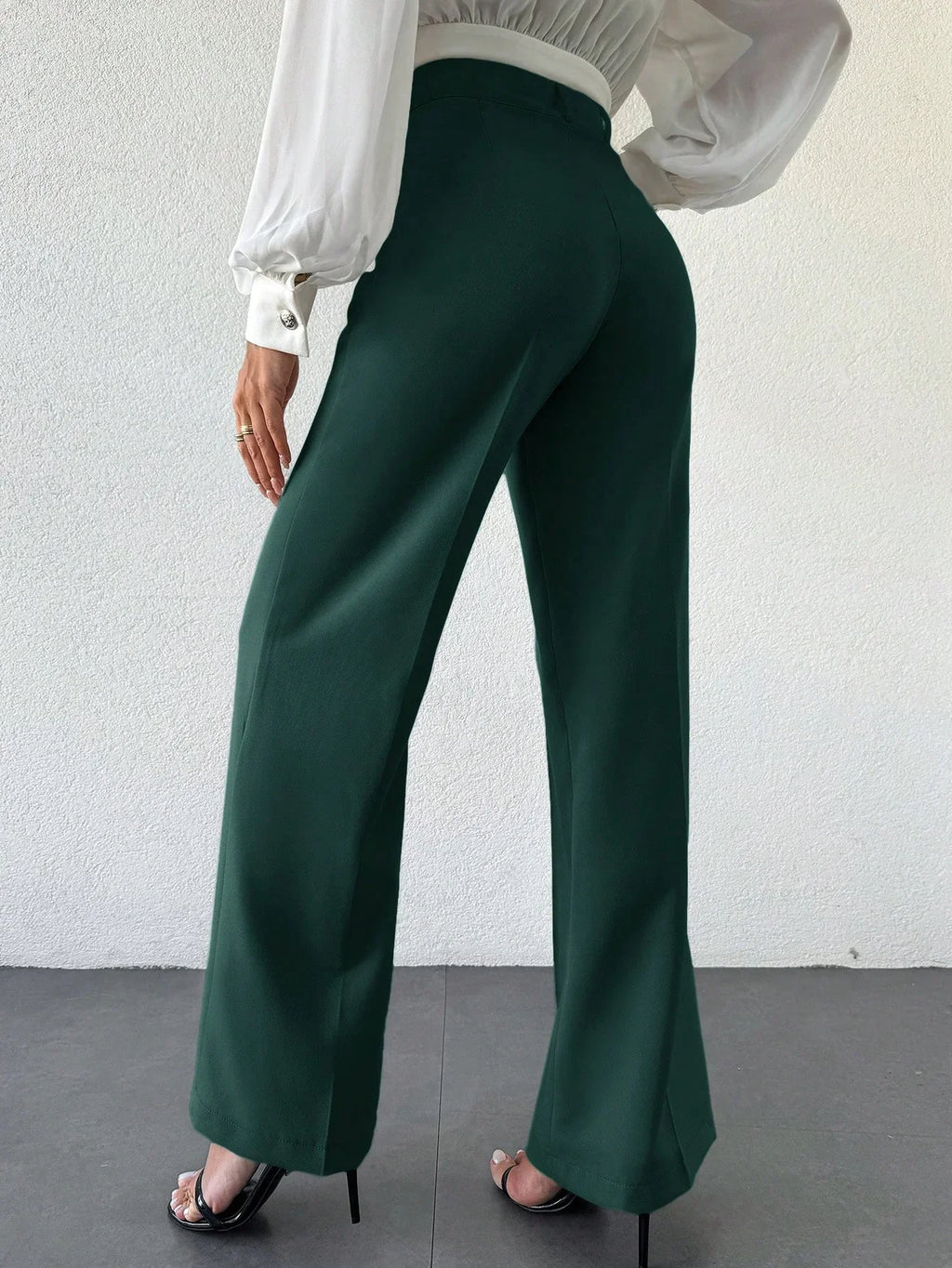 Bellbum Casual Trouser Bottle Green Lycra Pant - Bellbum