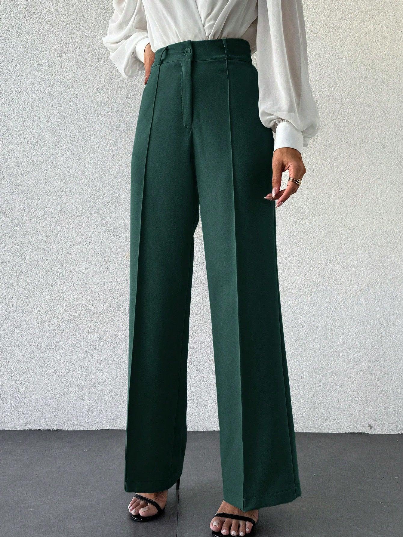 Bellbum Casual Trouser Bottle Green Lycra Pant - Bellbum