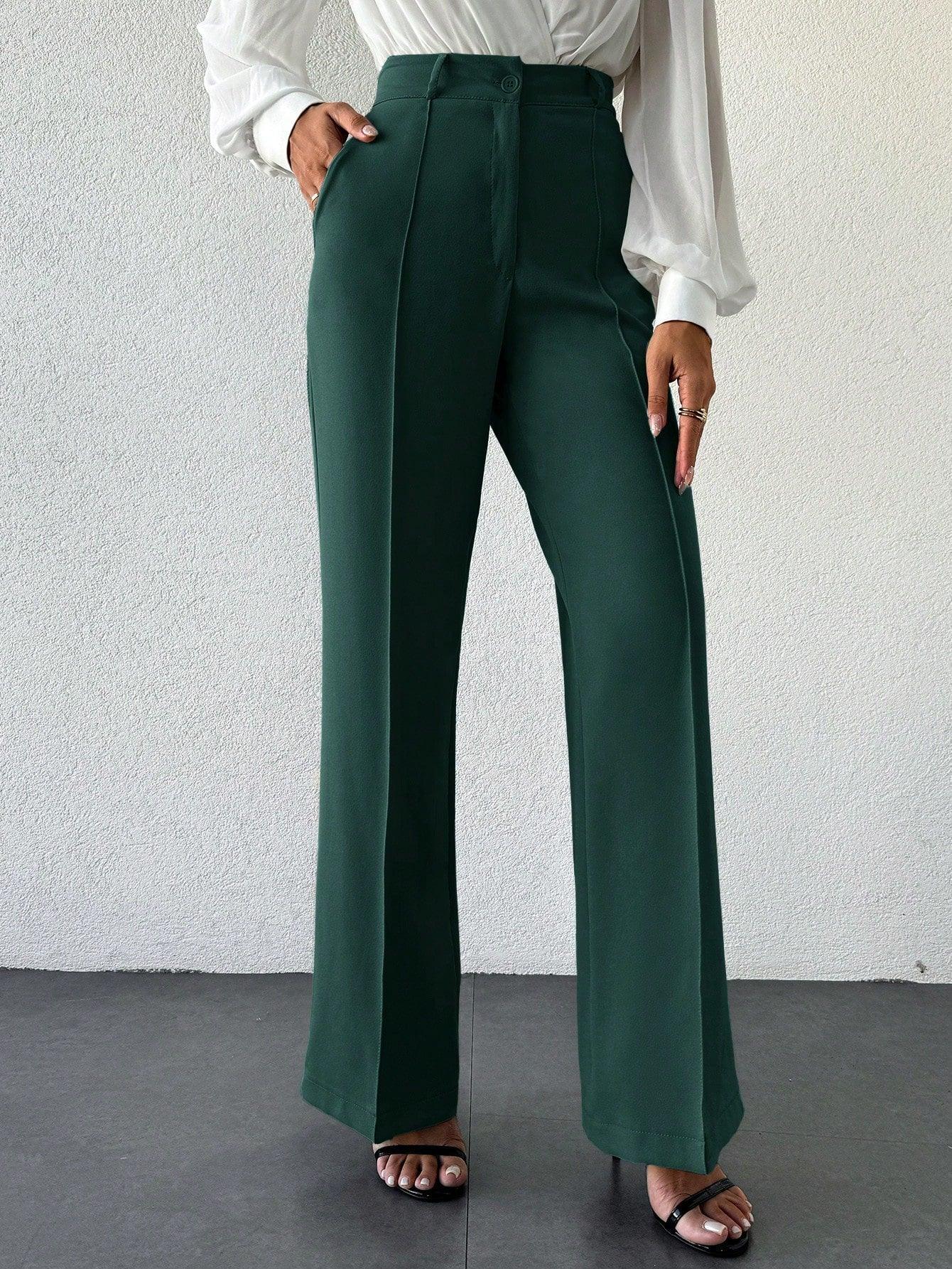 Bellbum Casual Trouser Bottle Green Lycra Pant - Bellbum