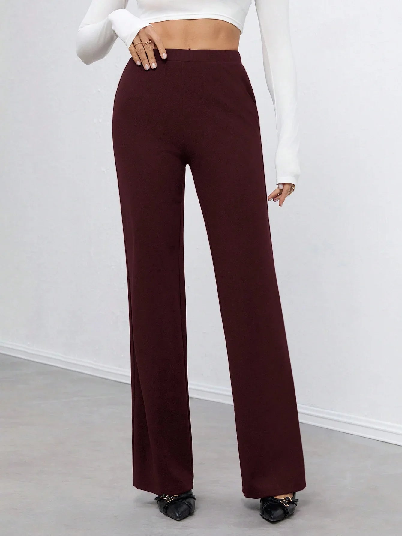 Bellbum Casual Trouser Wine Lycra - Bellbum