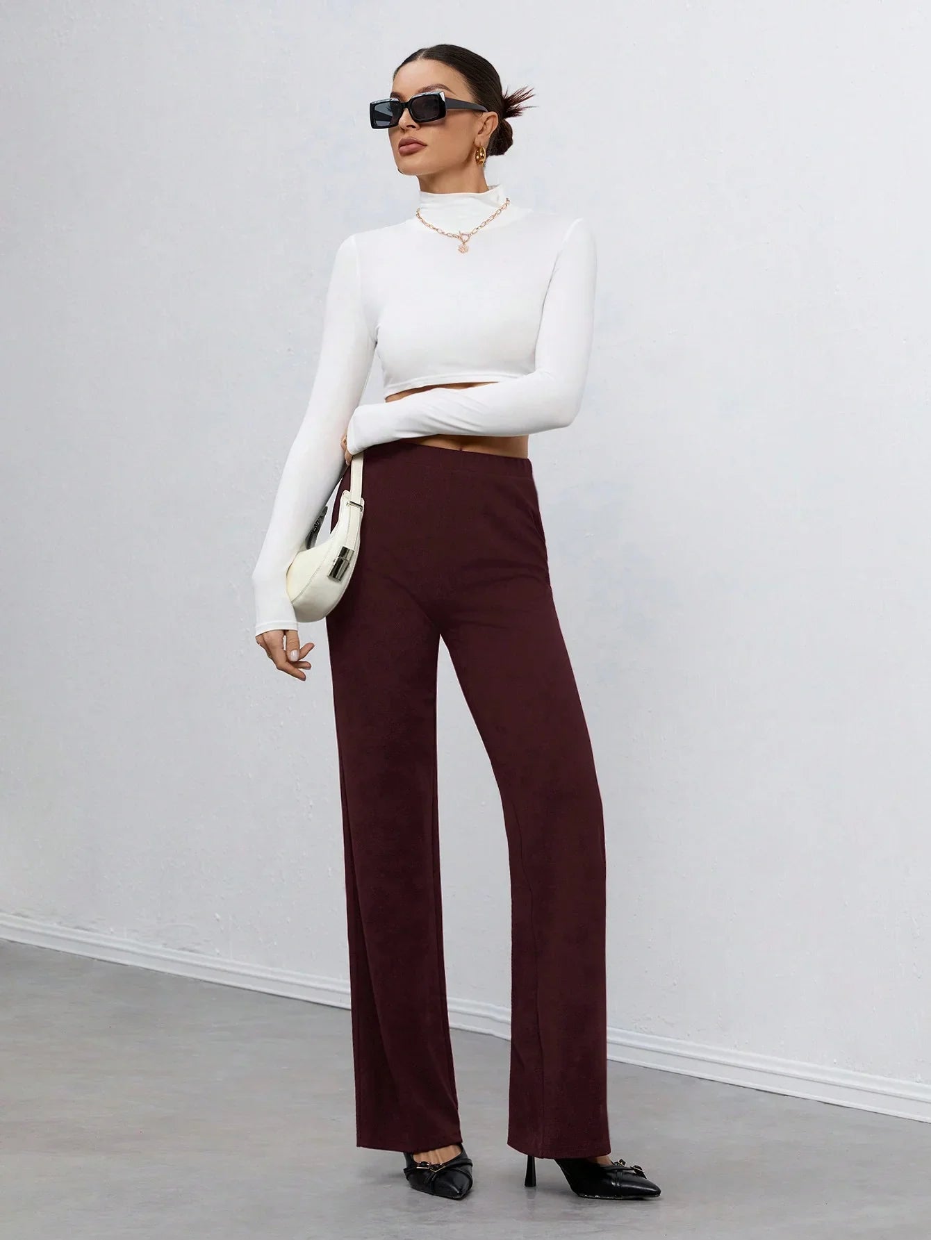 Bellbum Casual Trouser Wine Lycra - Bellbum