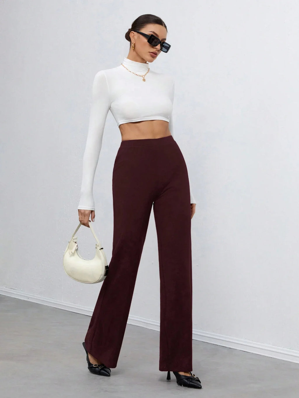 Bellbum Casual Trouser Wine Lycra - Bellbum