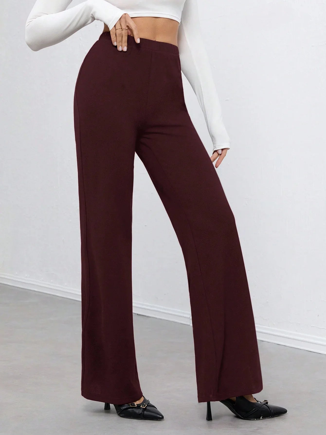 Bellbum Casual Trouser Wine Lycra - Bellbum