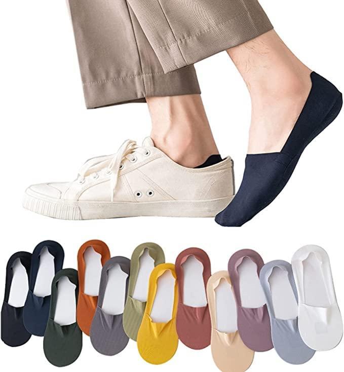 No Show Socks Low Cut Liner Non Slip Invisible Hidden sock Cool Comfort Breathable - Bellbum