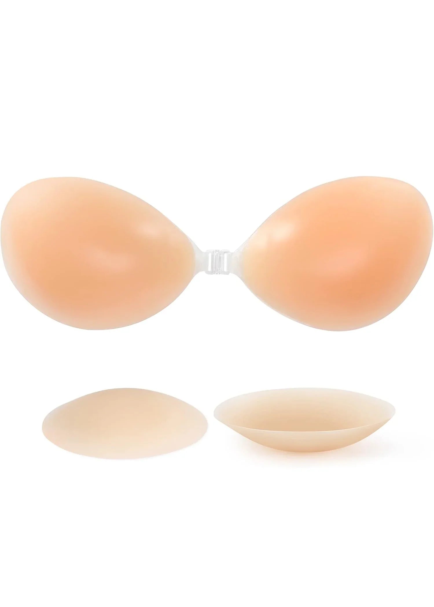 Bellbum Invisible Silicone Push-Up Bra | Strapless, Backless, Reusable Adhesive Bra for Women"