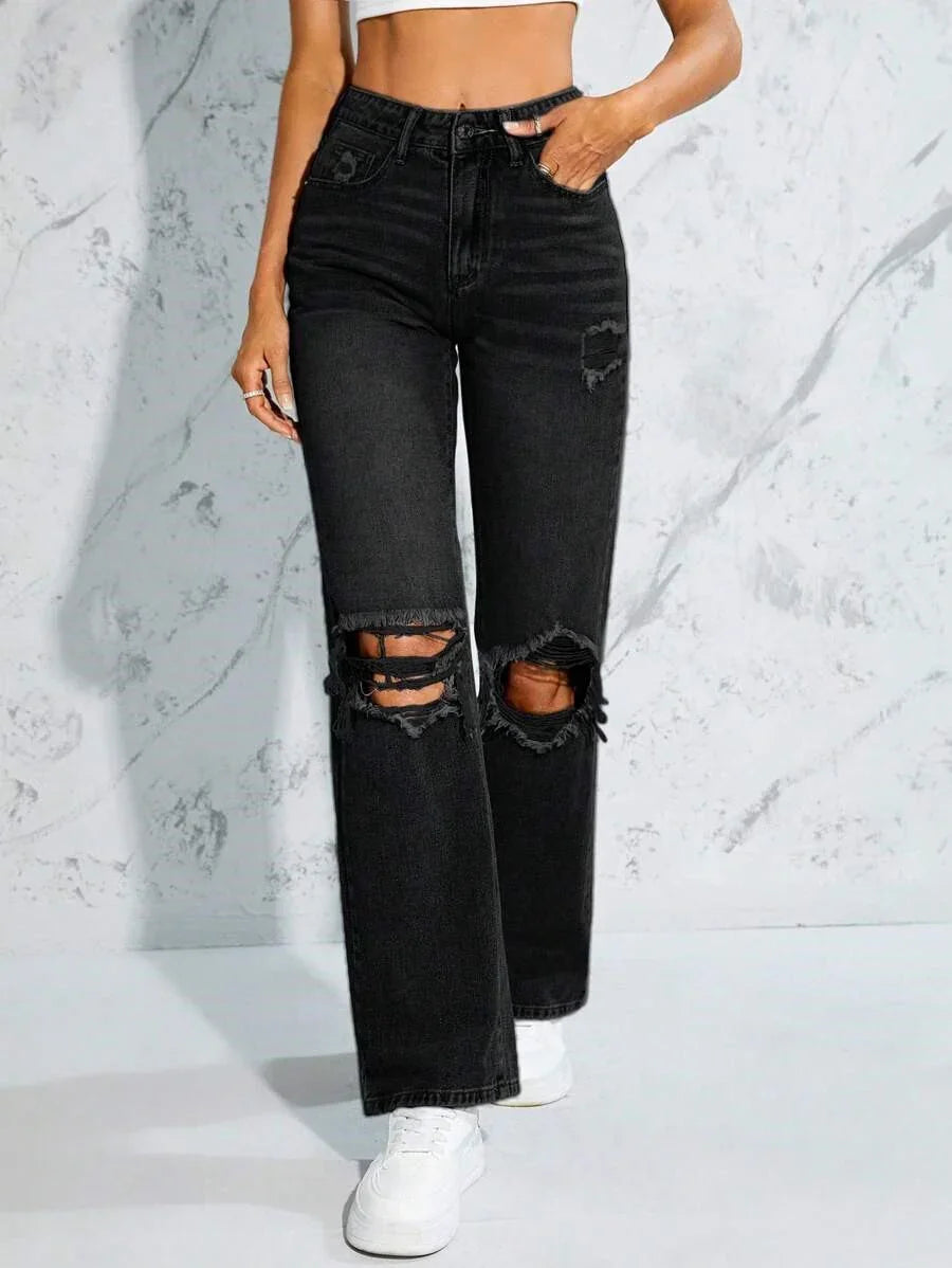 Bellbum Denim Jeans Black Ripped - Bellbum