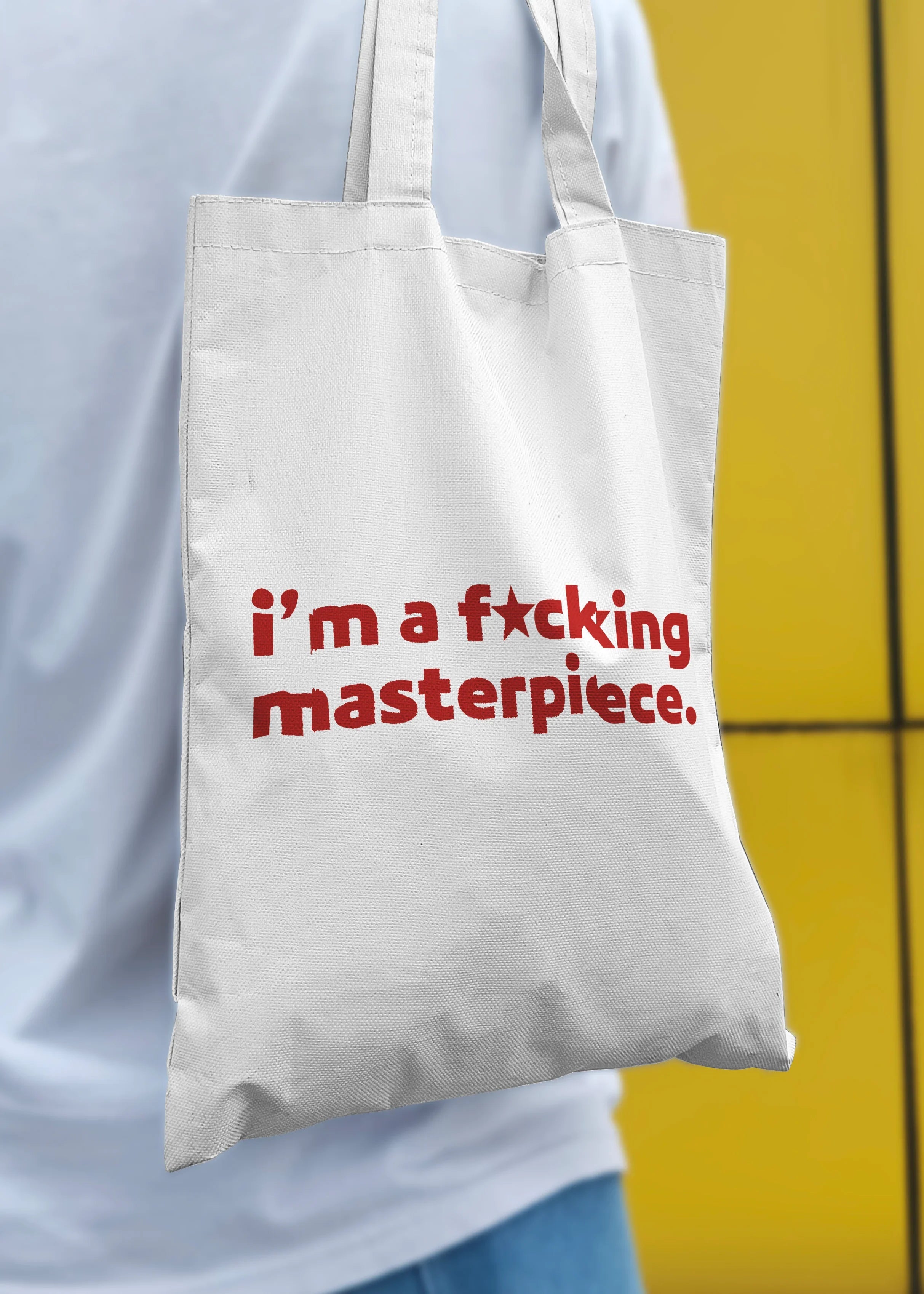 Bold Confidence Canvas Tote Bag – Make a Statement with Bellbum - Bellbum