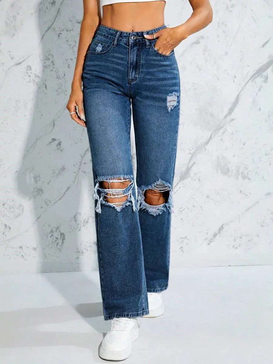 Bellbum Denim Jeans Dark Blue Ripped - Bellbum