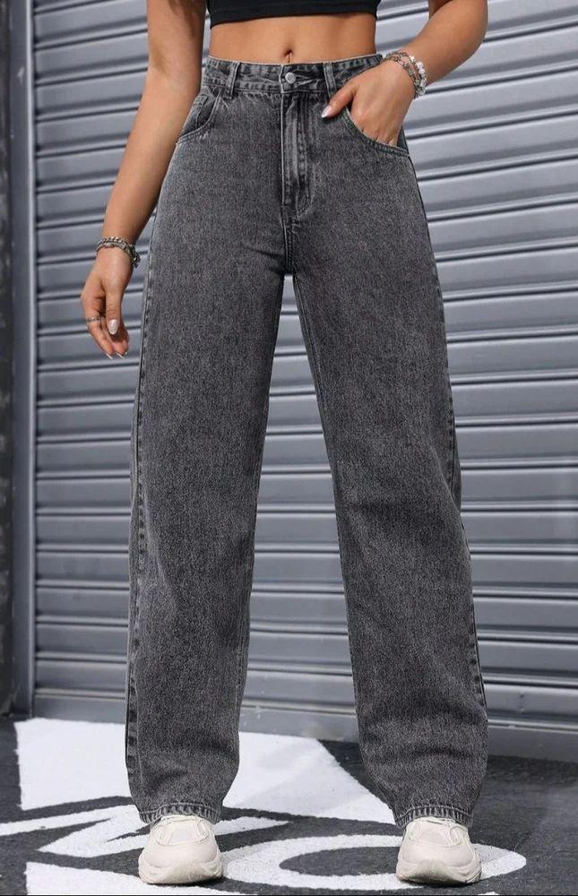Bellbum Wide Leg Jeans Grey Denim - Bellbum