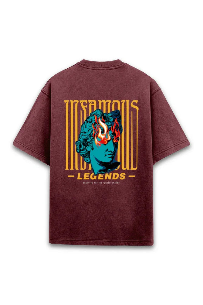 Infamous ACID Wash Unisex t-shirt oversized t-shirt - Bellbum