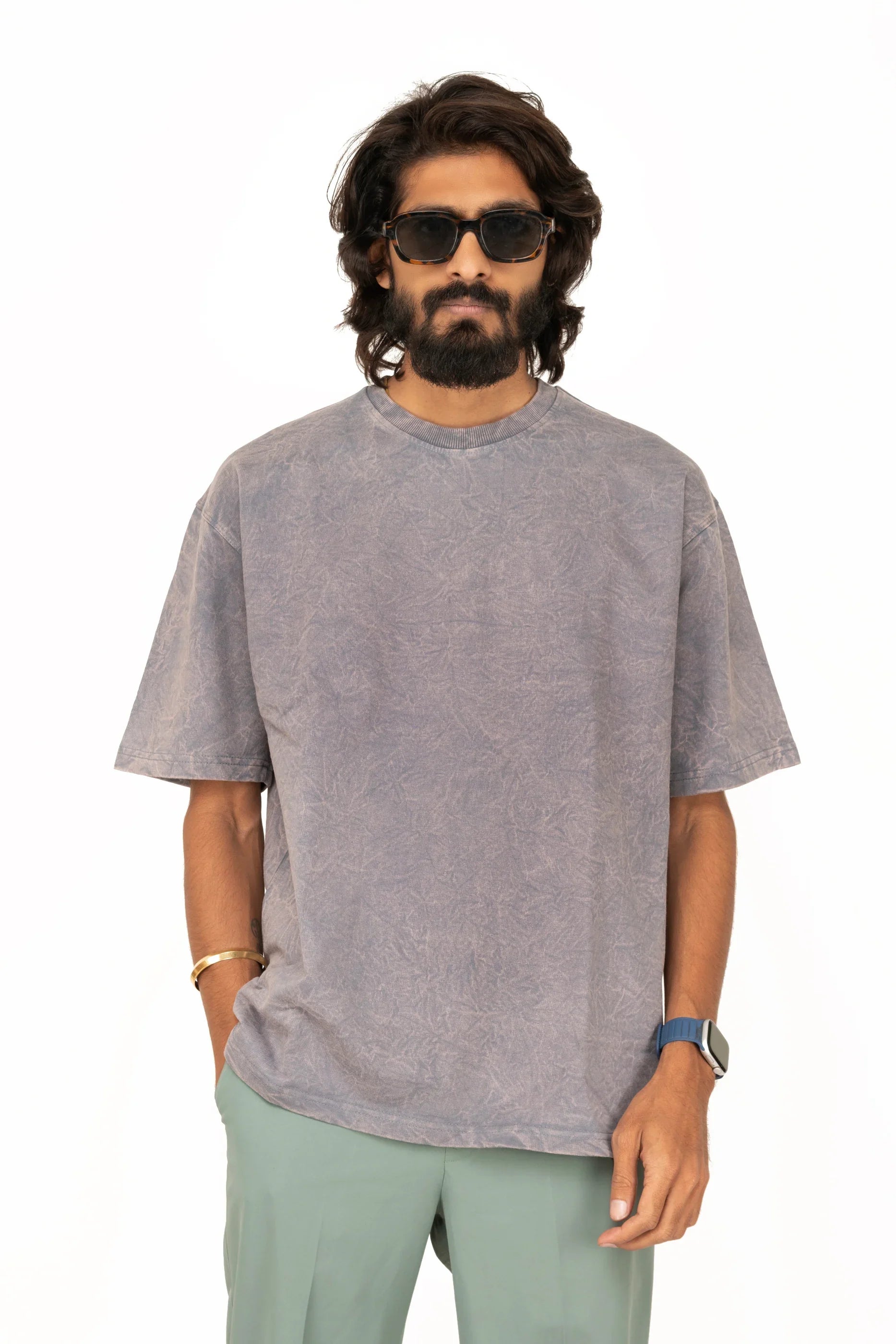 Lost Acid Wash Oversized T-Shirt - Bellbum