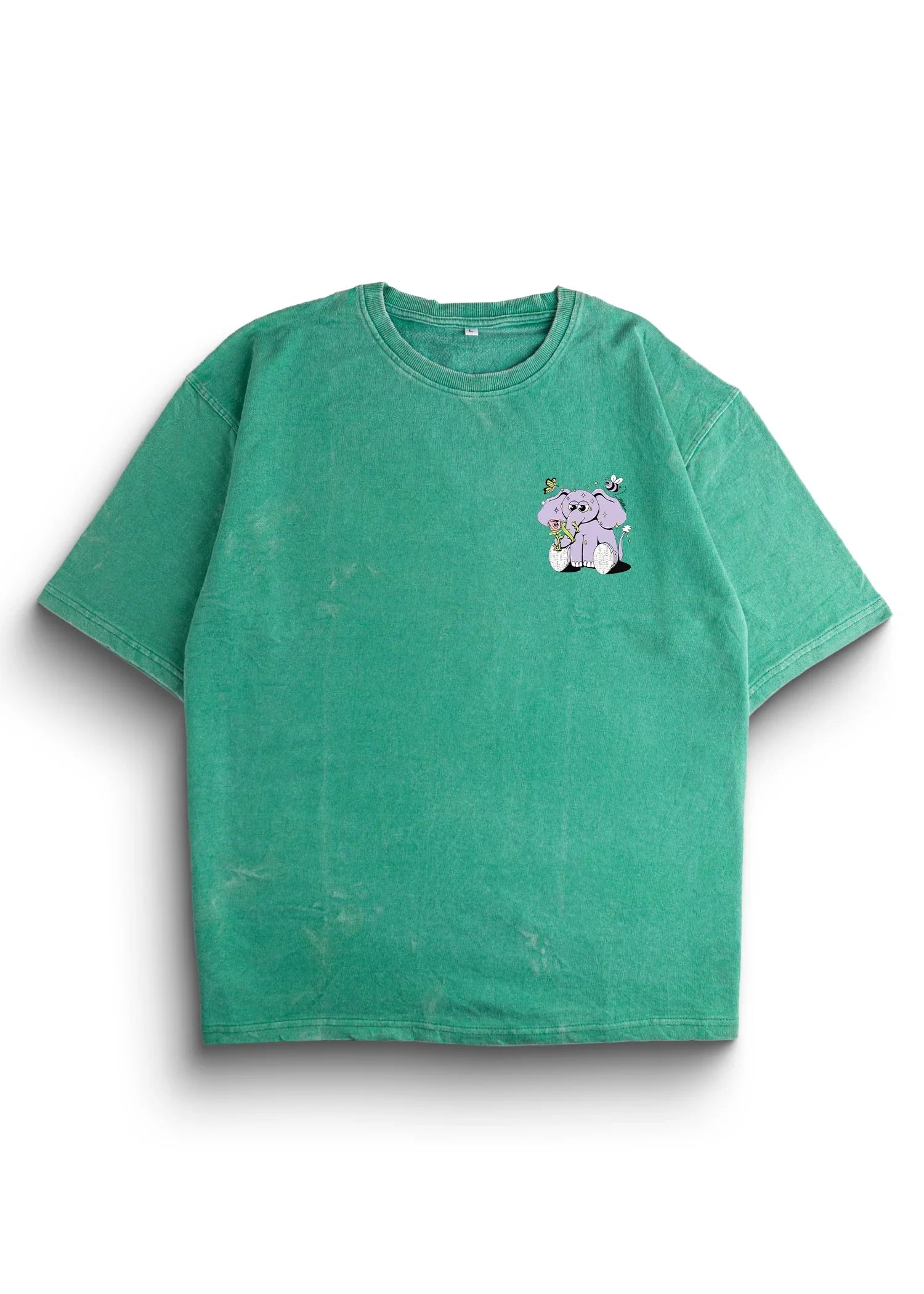 Something beautiful Acid Wash Oversized T-Shirt - Bellbum