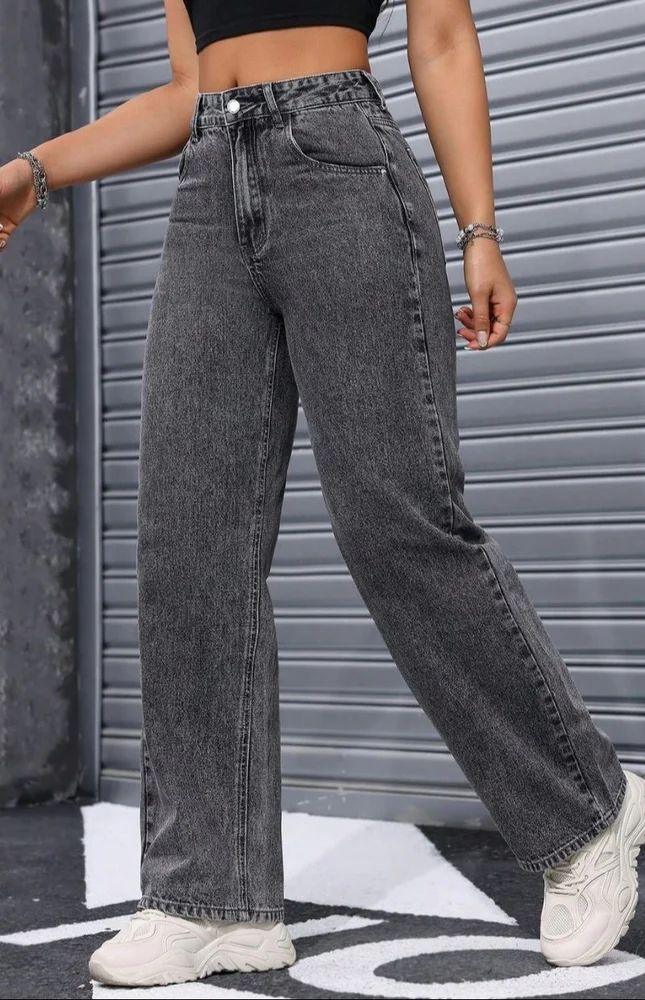 Bellbum Wide Leg Jeans Grey Denim - Bellbum