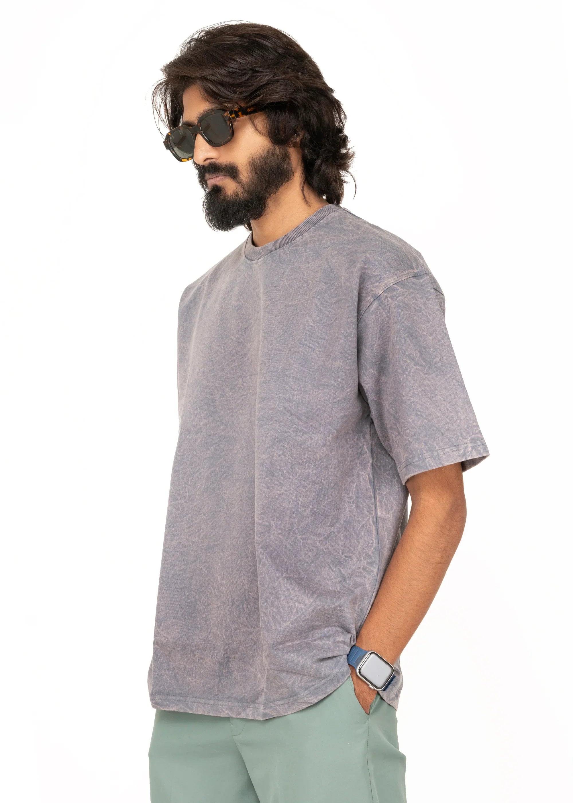 Lost Acid Wash Oversized T-Shirt - Bellbum