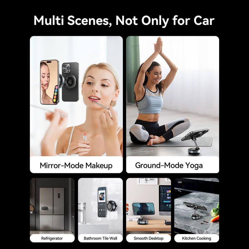 Bellbum 360° Car Mount Magnetic Phone Holder with Vacuum Suction